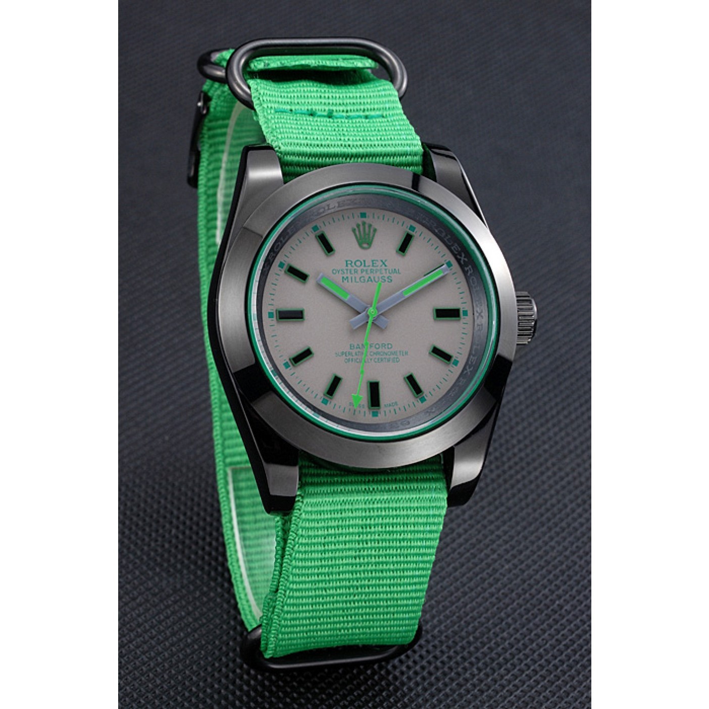 Rolex Milgauss Bamford Green Nylon Strap 622004