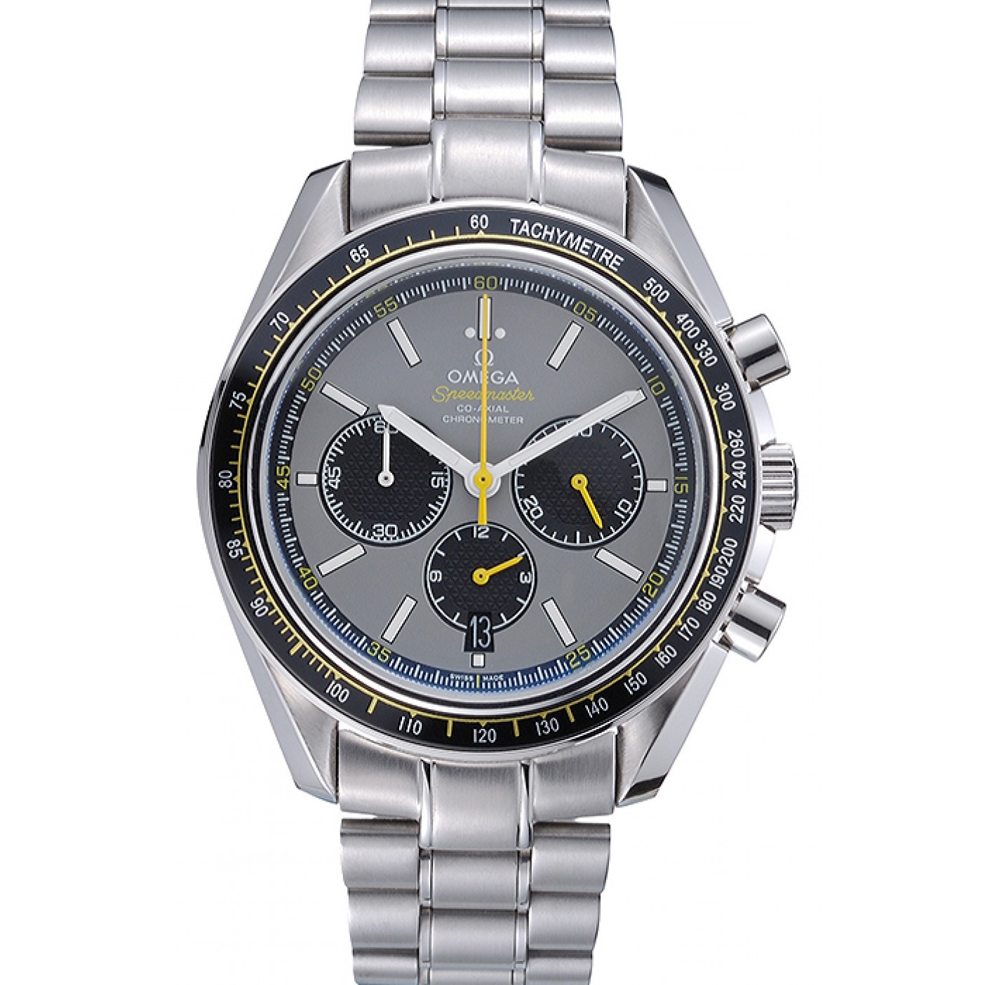 Omega Speedmaster White Grey Stainless Steel Strap 622051