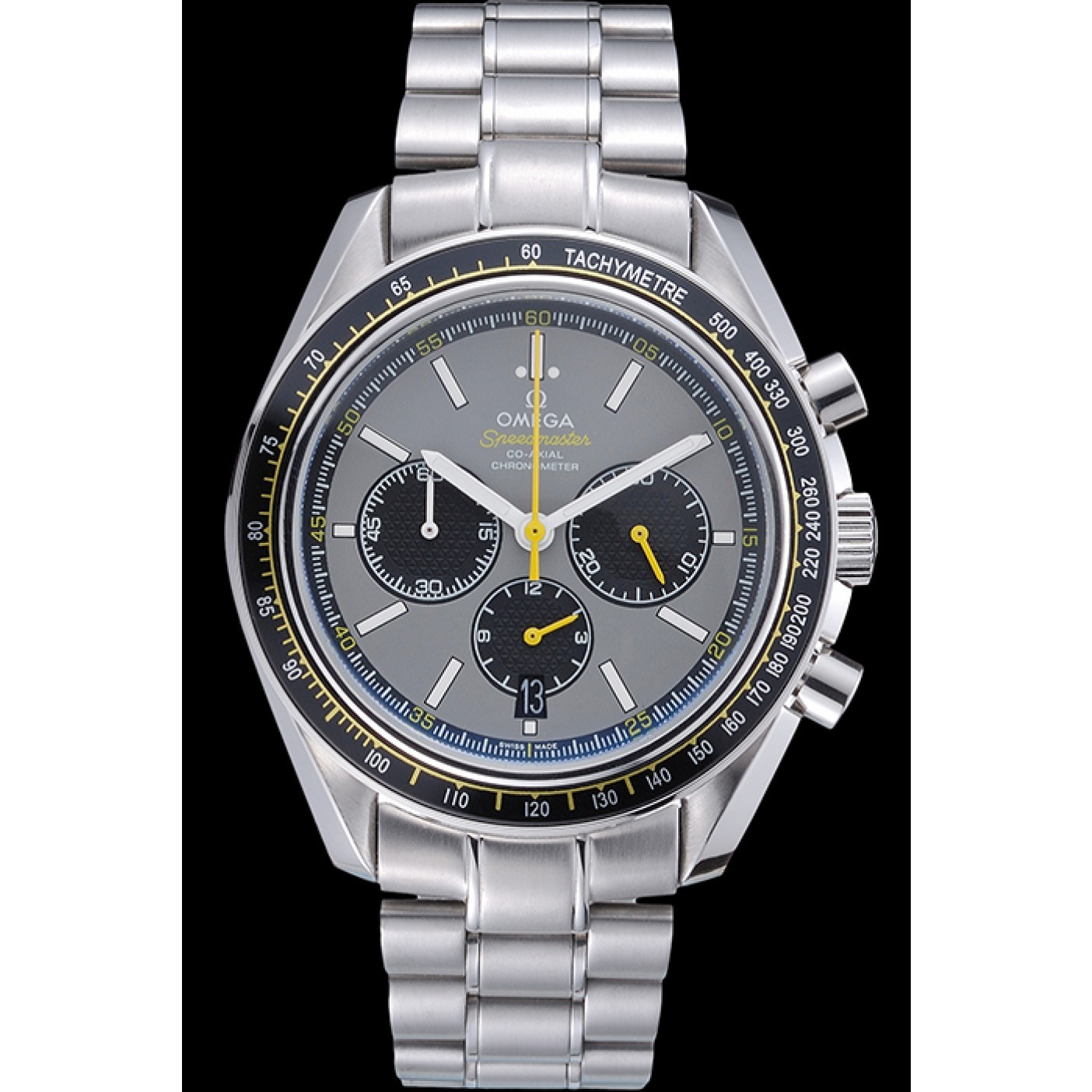 Omega Speedmaster White Grey Stainless Steel Strap 622051