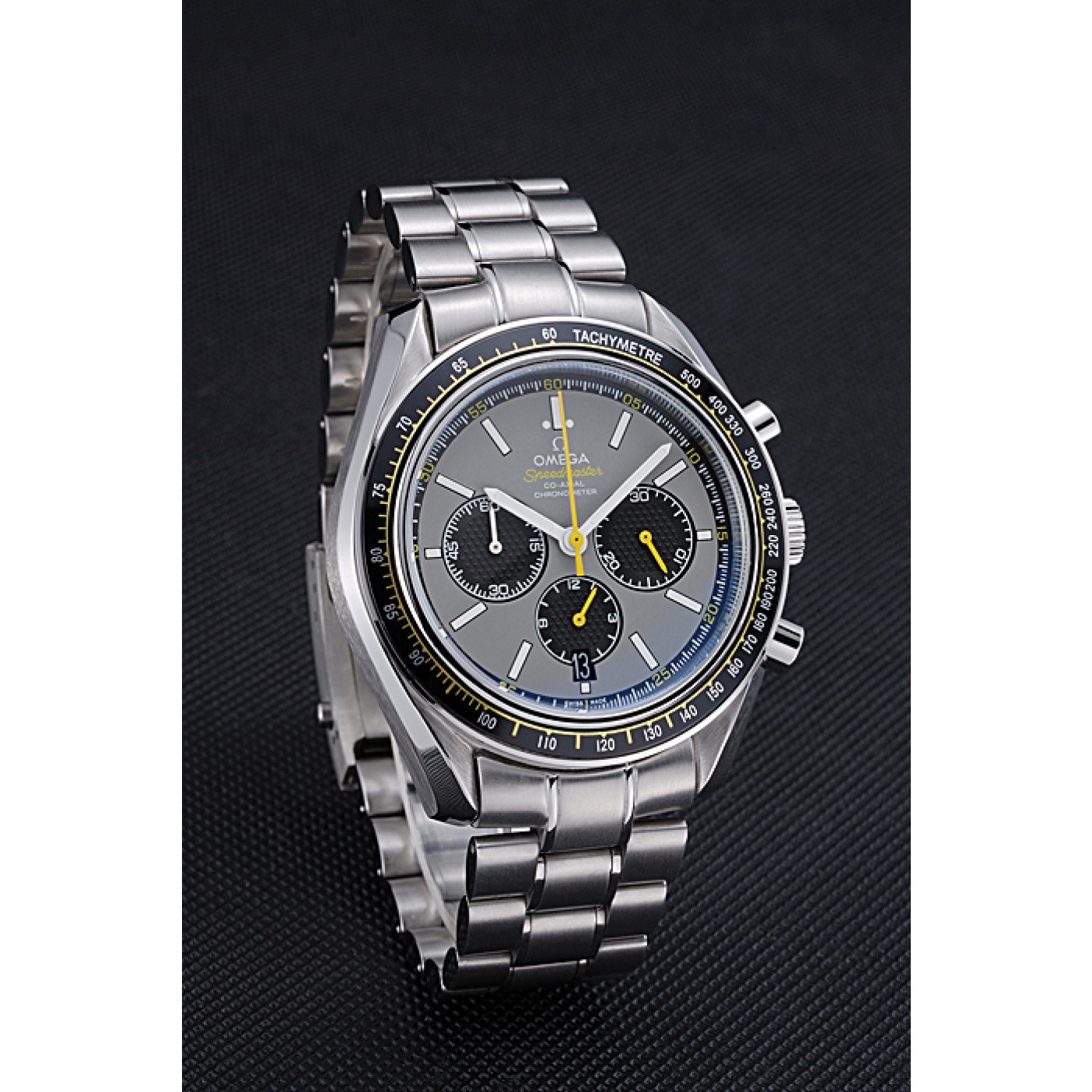 Omega Speedmaster White Grey Stainless Steel Strap 622051