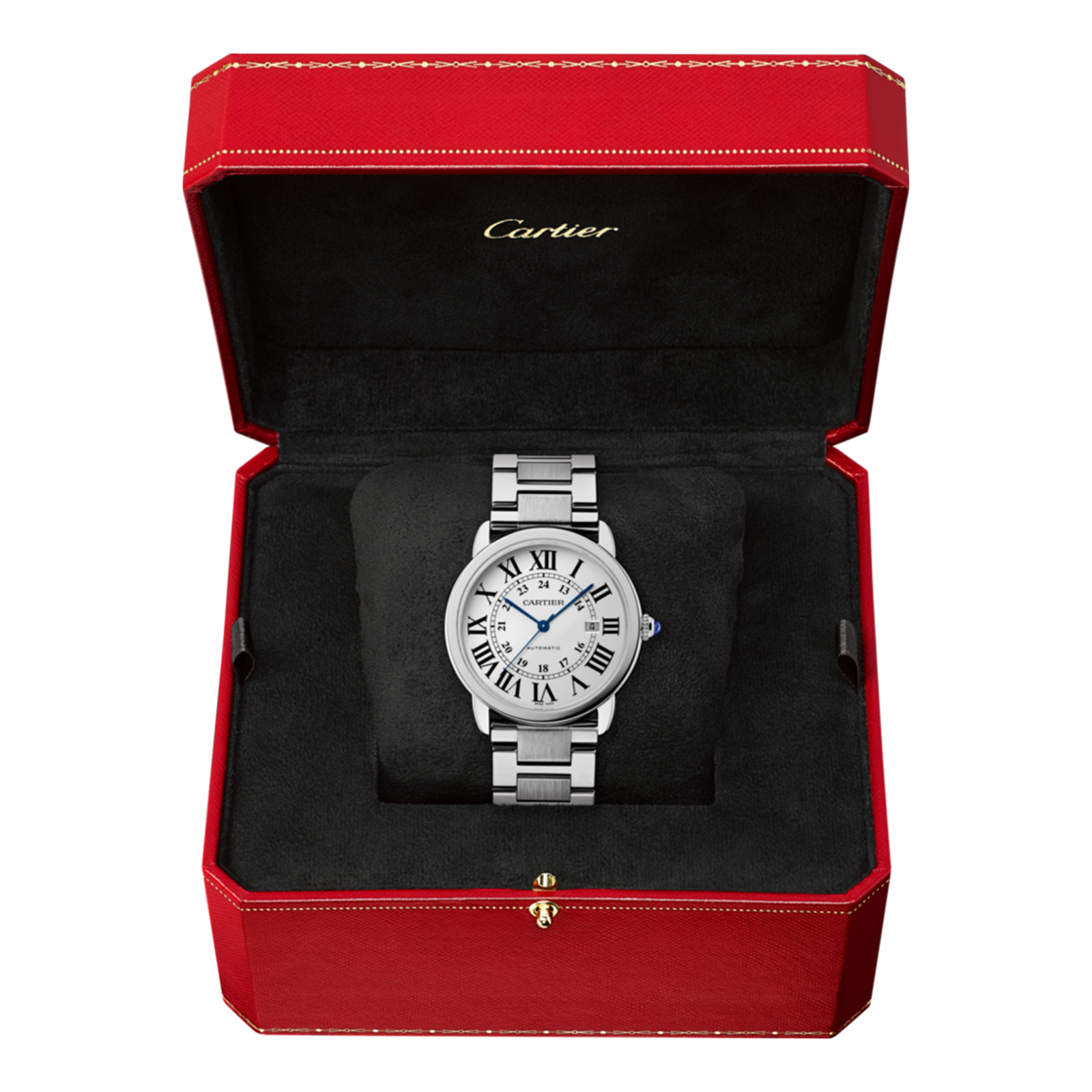 Affordable Swiss Ronde Solo de Cartier watch, 42 mm, steel