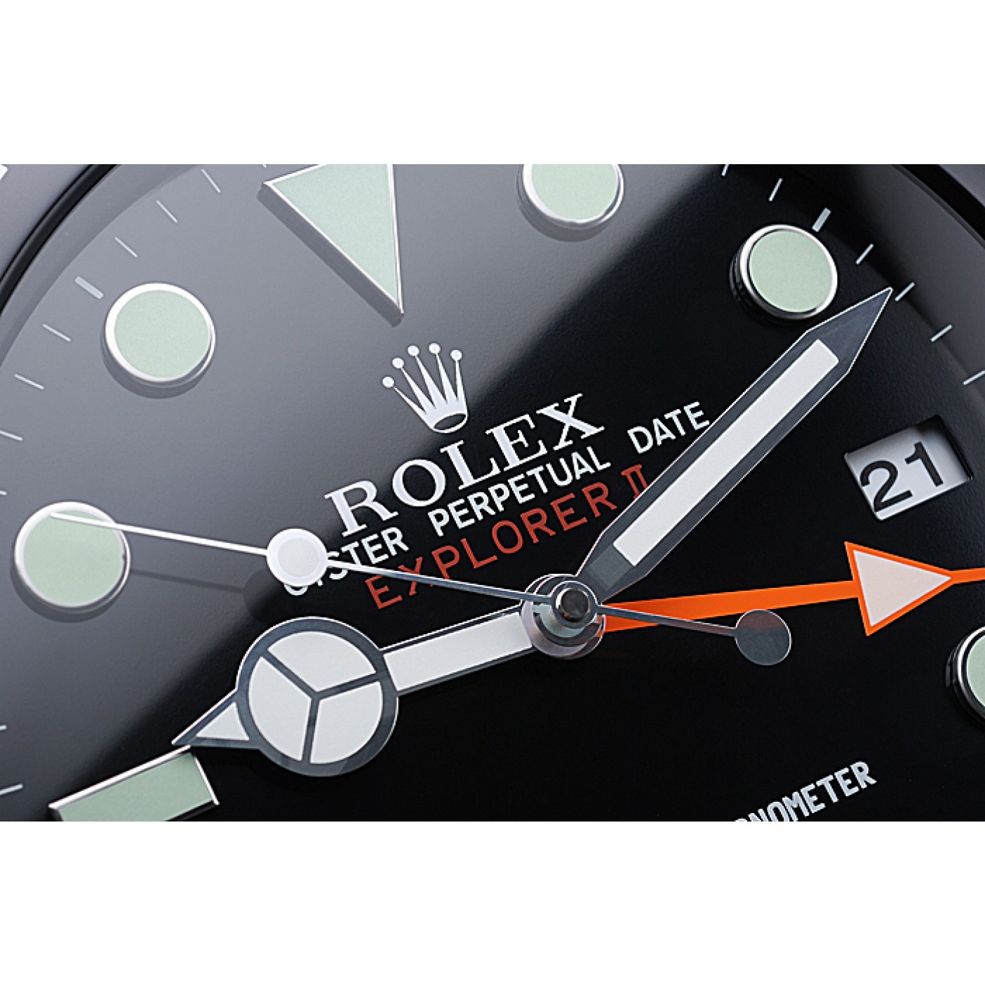 Rolex Explorer II Wall Clock Black 622477