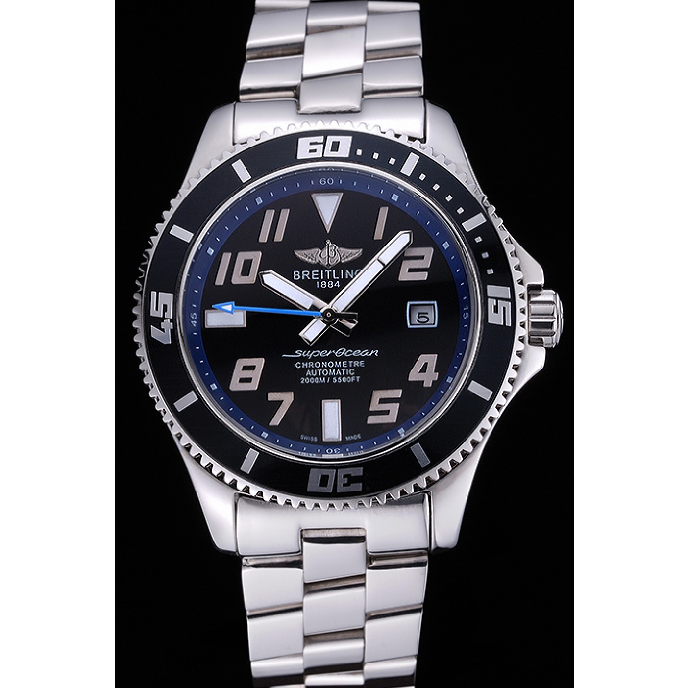 Breitling Superocean 44 Abyss Blue Accents Stainless Steel Bracelet 622506