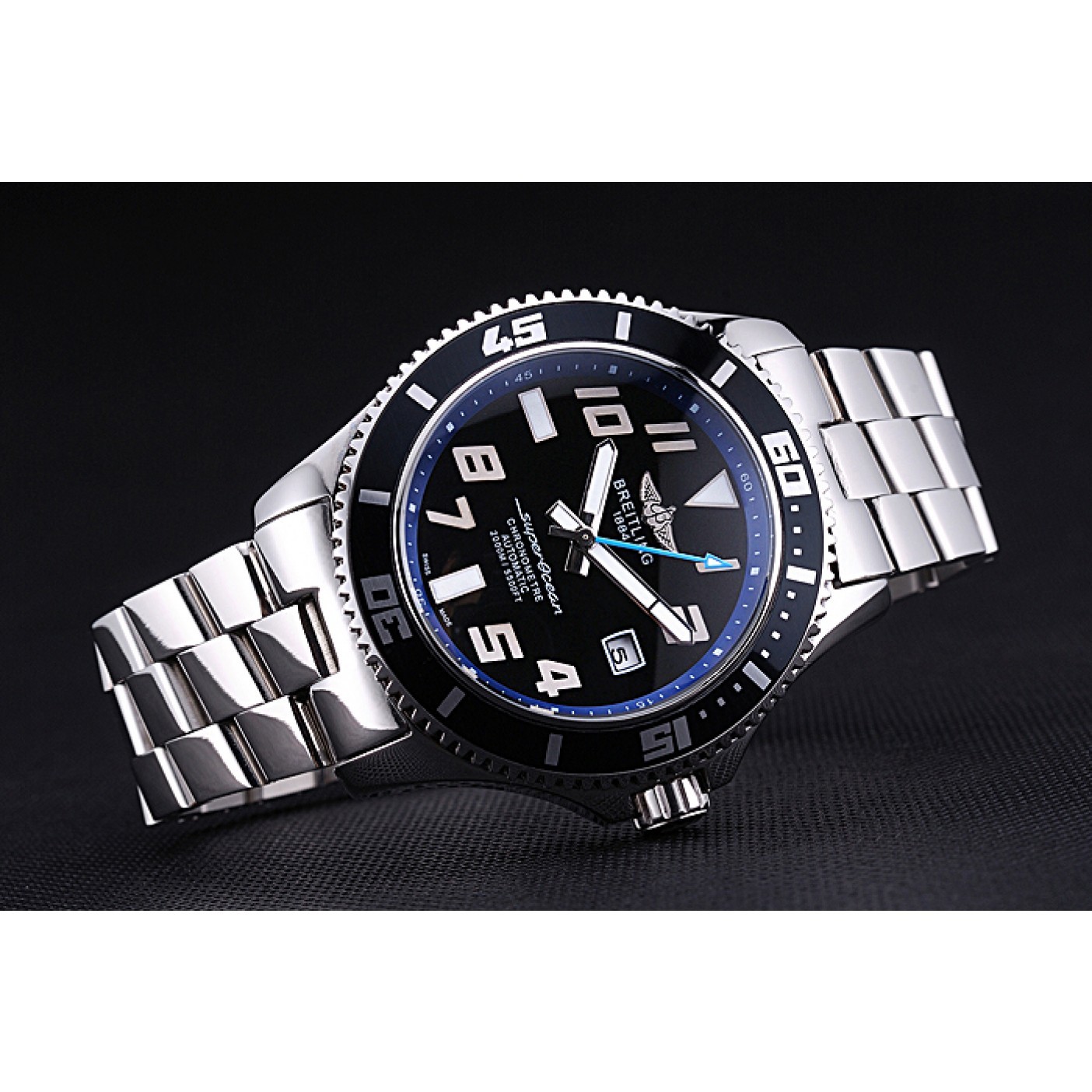 Breitling Superocean 44 Abyss Blue Accents Stainless Steel Bracelet 622506