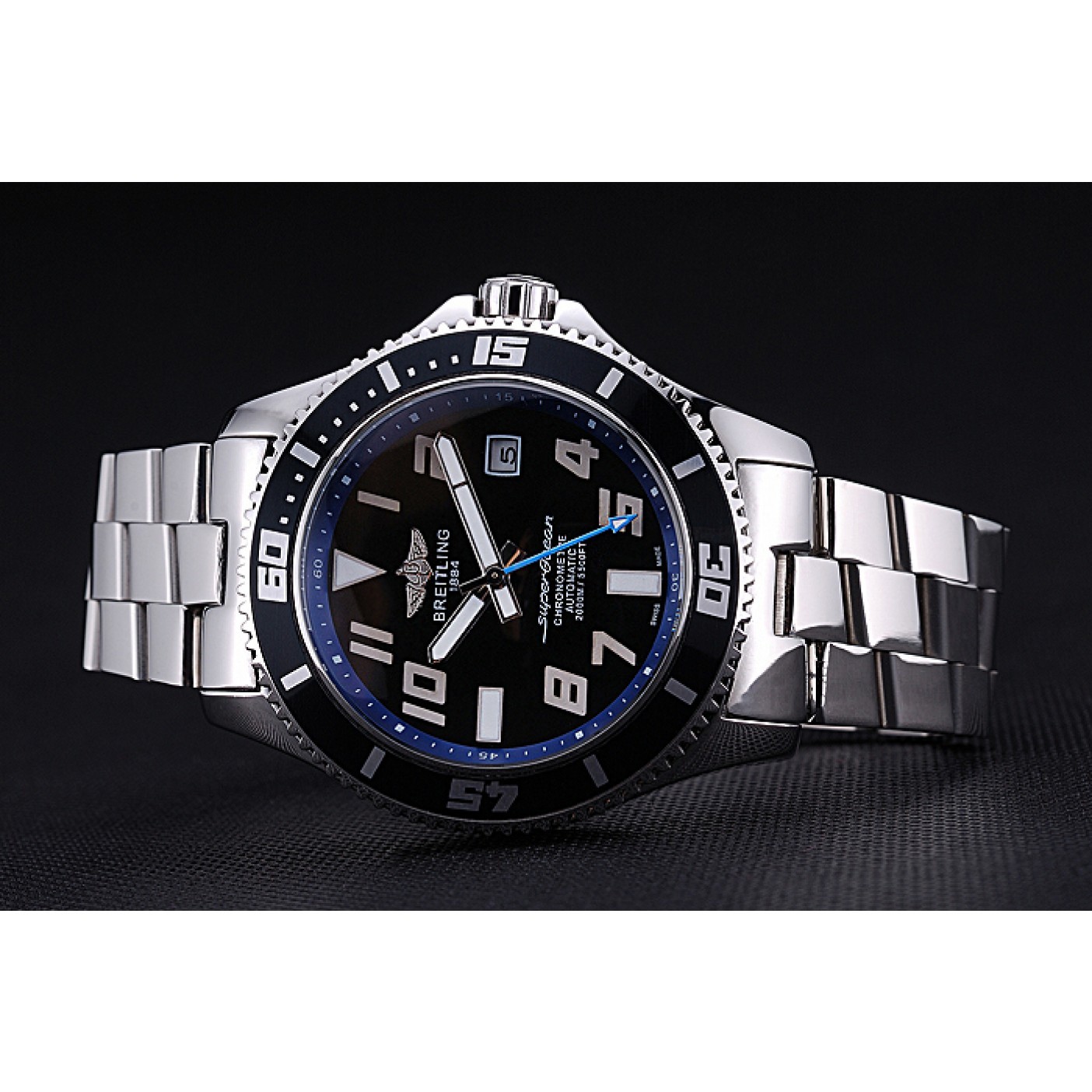 Breitling Superocean 44 Abyss Blue Accents Stainless Steel Bracelet 622506