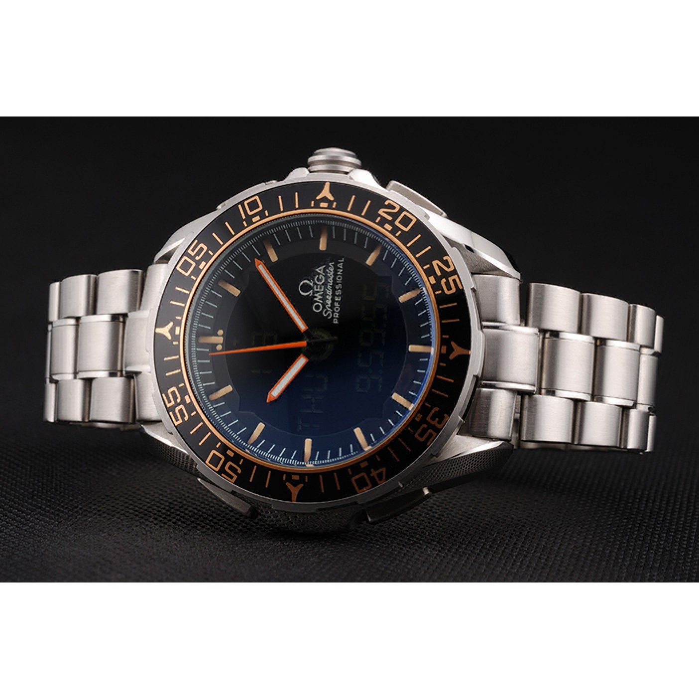 Omega Speedmaster Skywalker X-33 Black Dial Orange On Black Bezel Stainless Steel Case And Bracelet