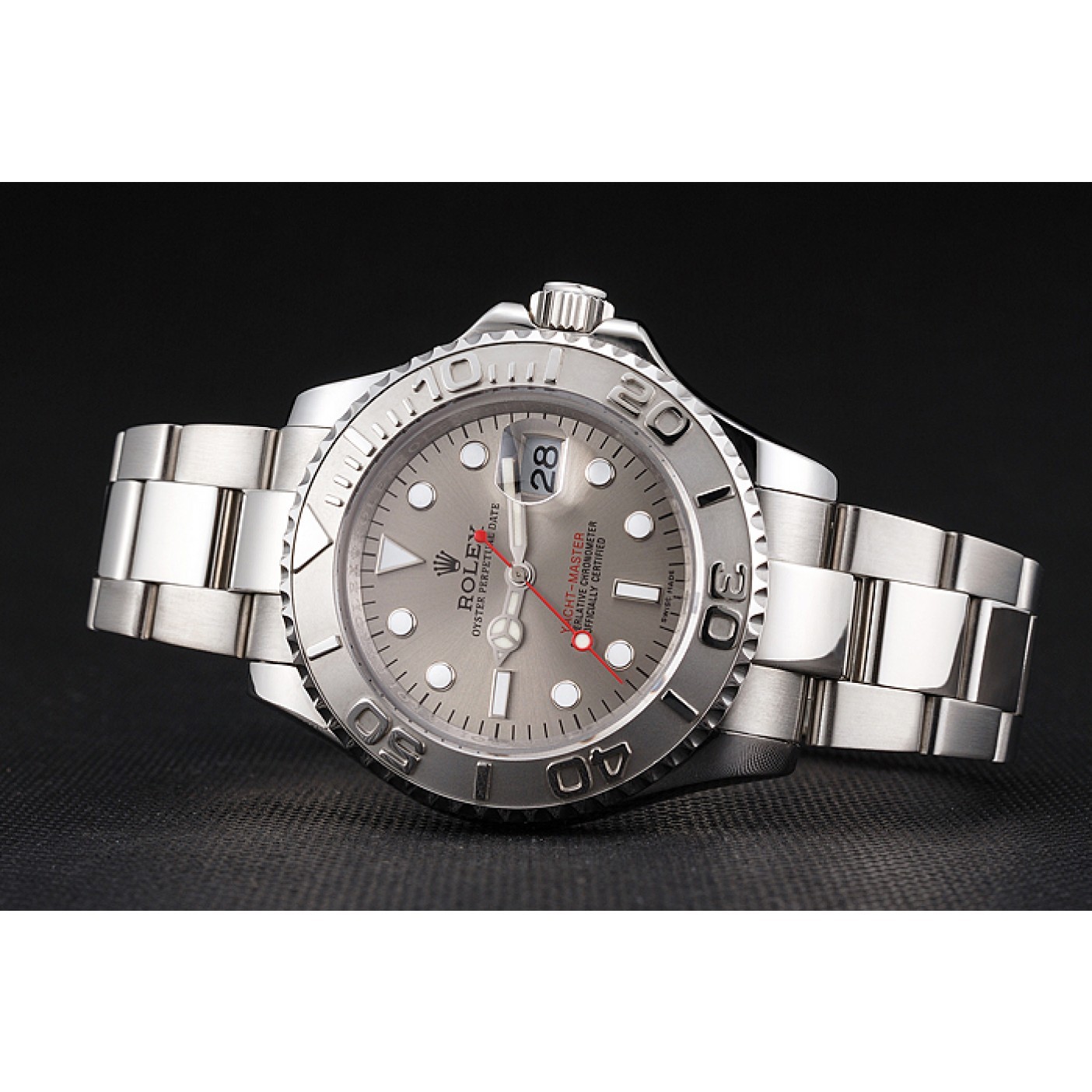 Swiss Rolex Yacht-Master Gray Dial Stainless Steel Case And Bracelet