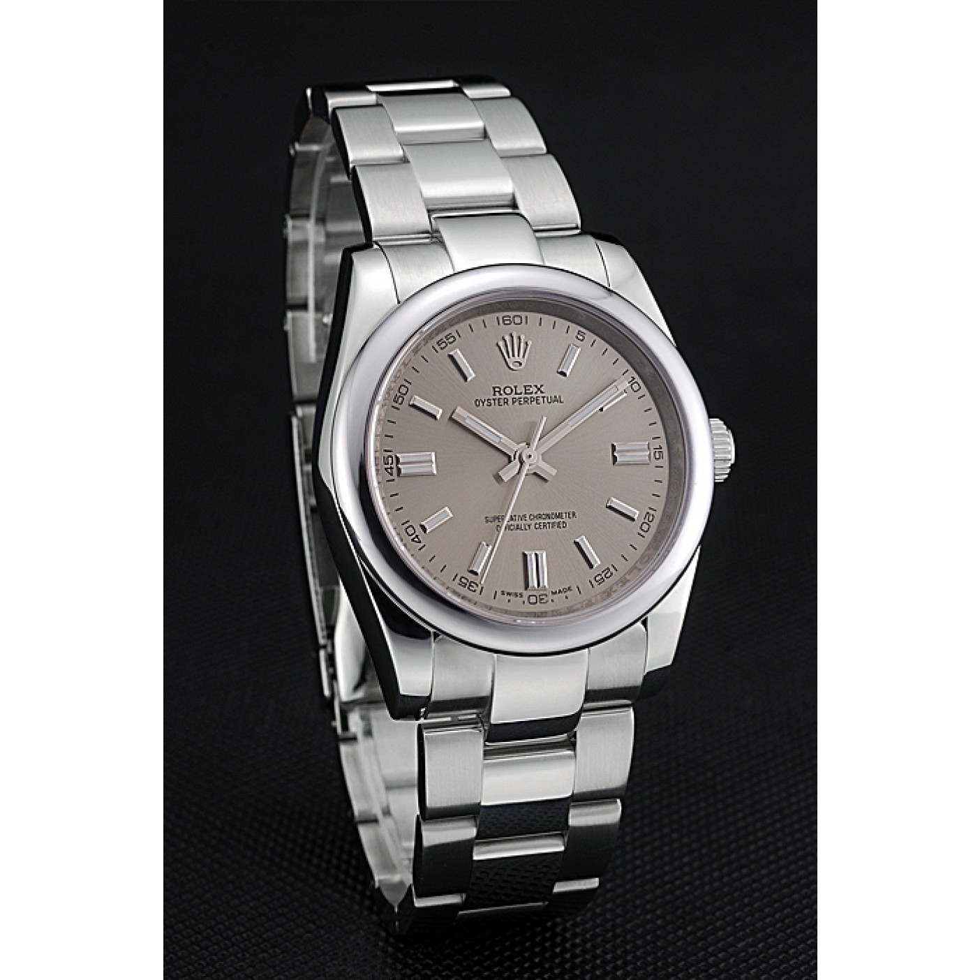 RepTime Watches Rolex Oyster Perpetual DateJust Stainless Steel Case Silver Dial Stainless Steel Bracelet 622640