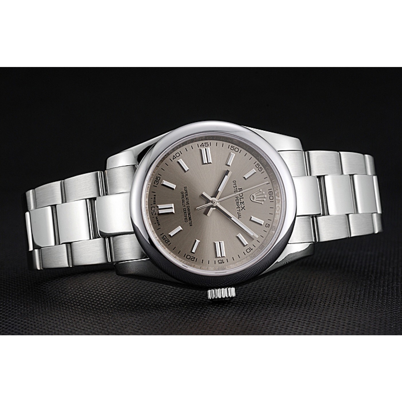 RepTime Watches Rolex Oyster Perpetual DateJust Stainless Steel Case Silver Dial Stainless Steel Bracelet 622640