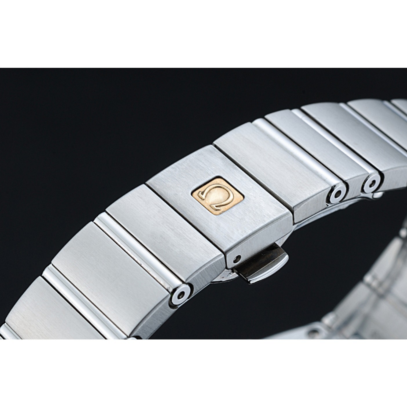 Swiss Lady Omega Constellation Stainless Steel Bracelet Silver Dial 80290