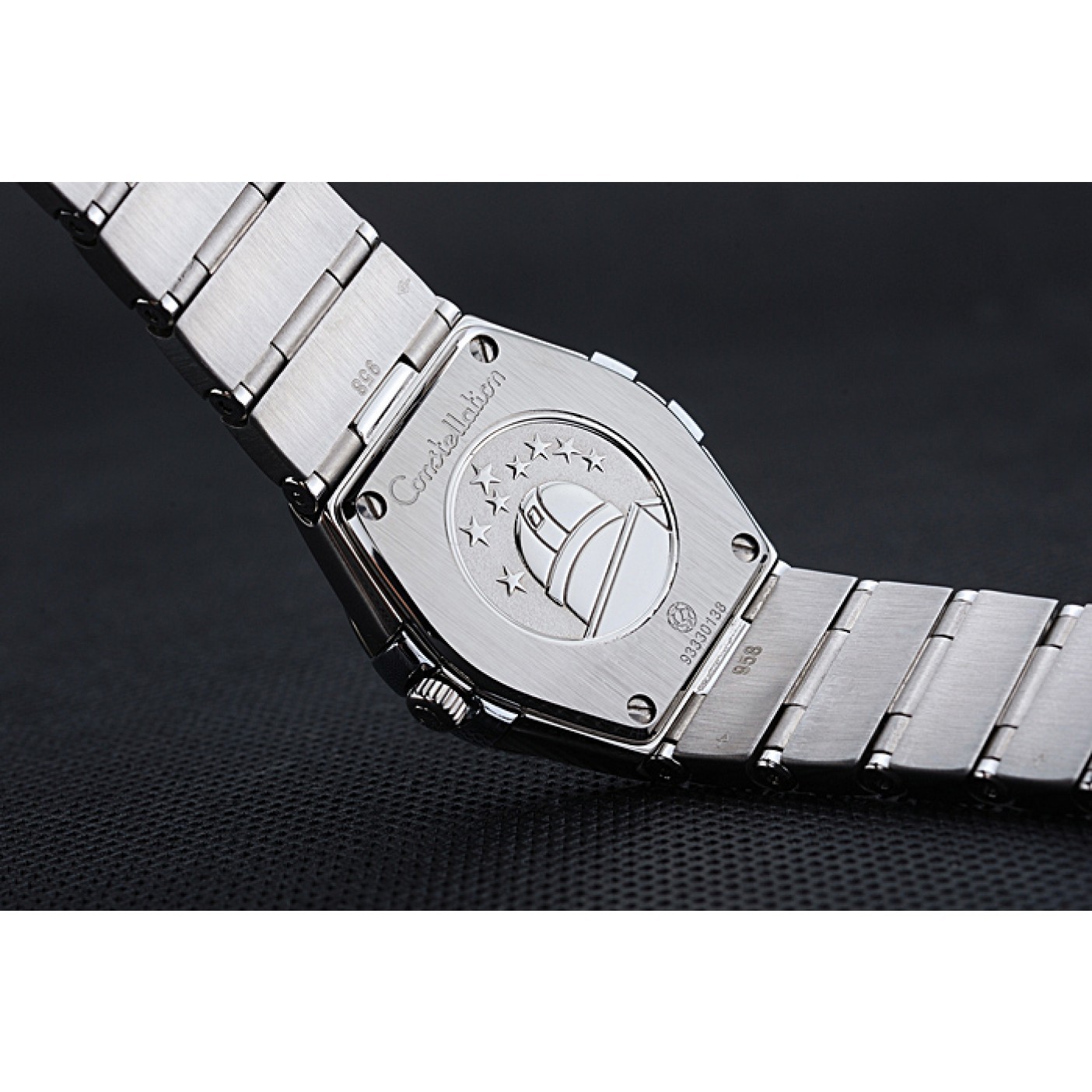 Swiss Lady Omega Constellation Stainless Steel Bracelet Silver Dial 80290