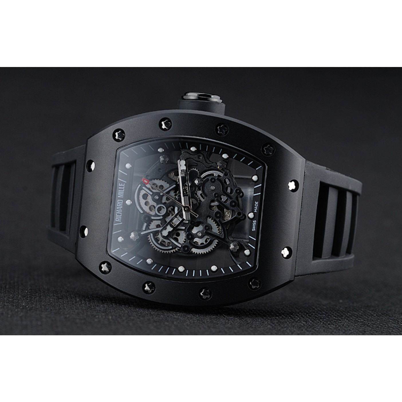 Richard Mille RM 055 Bubba Watson Black Case Black Rubber Bracelet 1454199