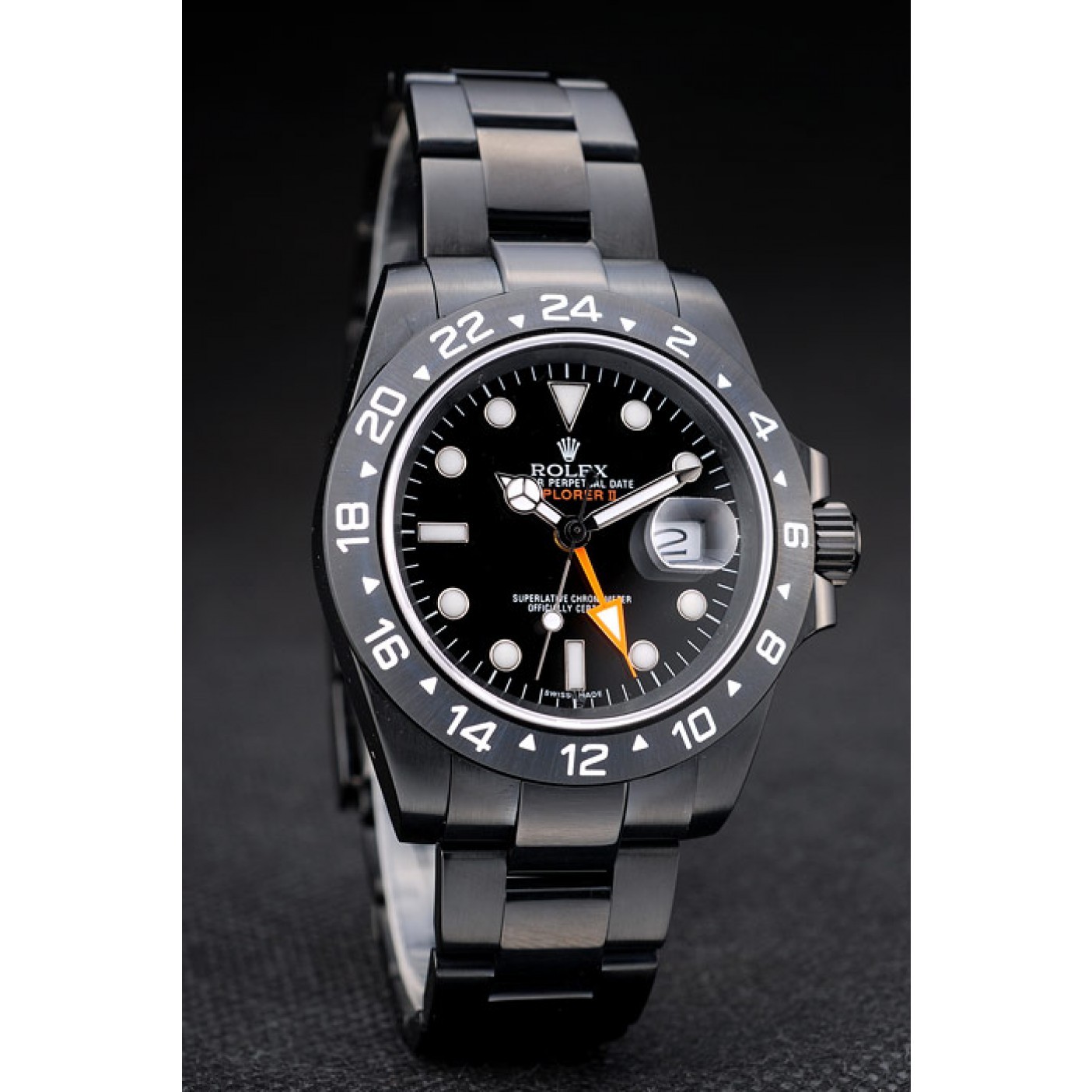 Rolex Explorer Black Ceramic Bezel Black Dial Watch 2385