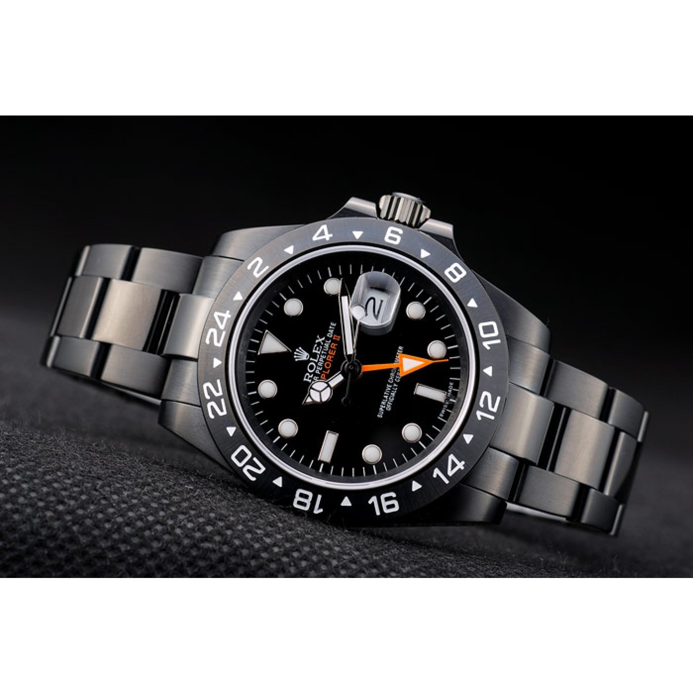 Rolex Explorer Black Ceramic Bezel Black Dial Watch 2385