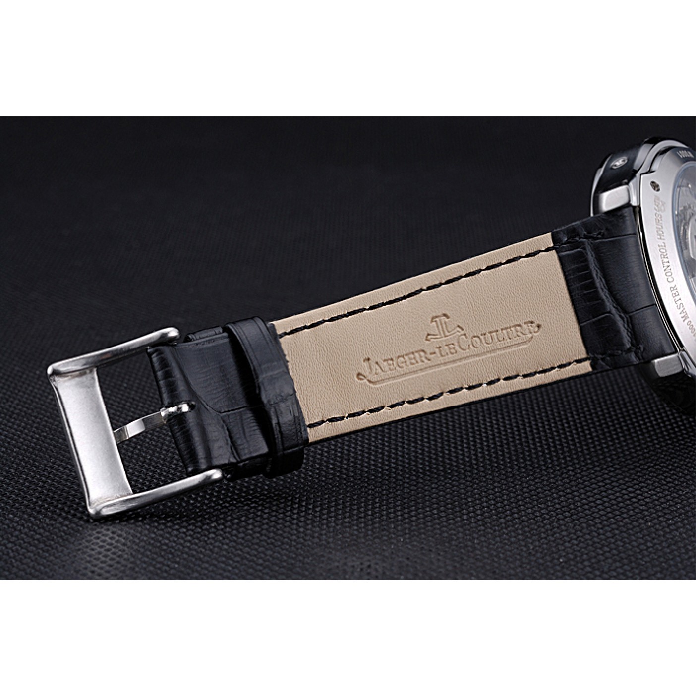 Jaeger LeCoultre Rendez-Vous Night And Day White Dial Black Leather Bracelet 622082