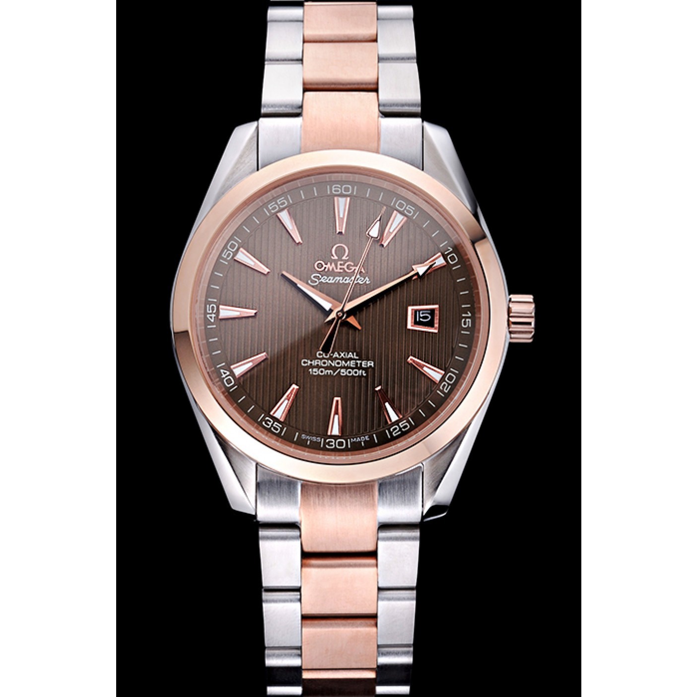 Omega Seamaster Brown Dial Two Tone 622168