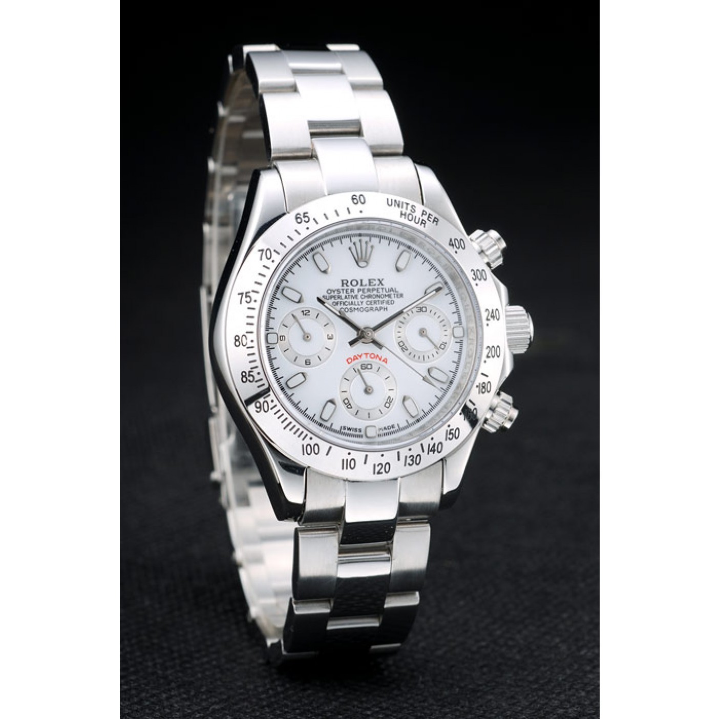 Rolex Daytona Lady Stainless Steel Case White Dial Tachymeter