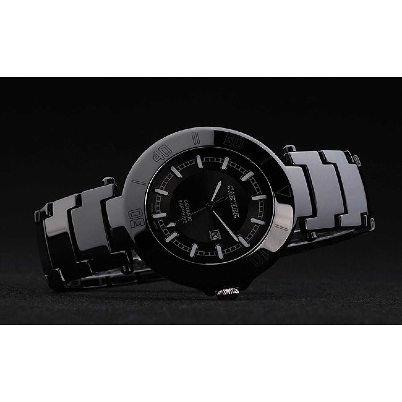 Cartier Pasha 43mm Black Dial Black Ceramic Case