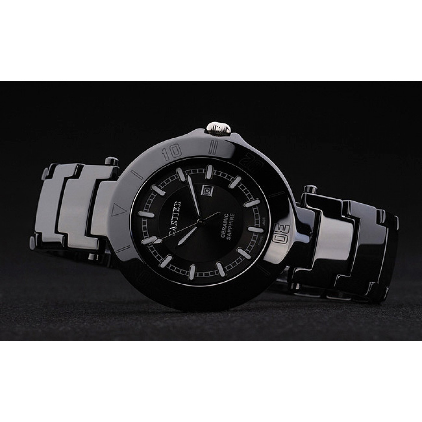 Cartier Pasha 43mm Black Dial Black Ceramic Case