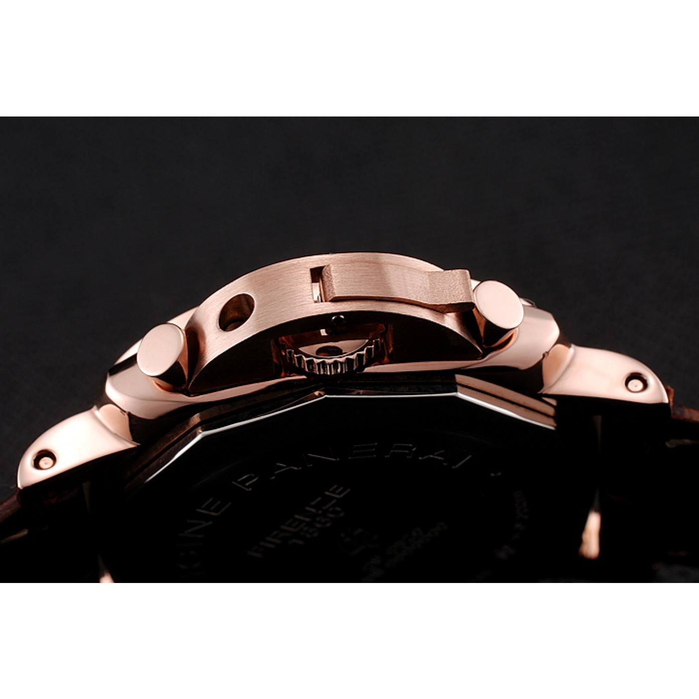 Panerai Radiomir 8 Days Chronograph White Dial Rose Gold Case Brown Leather Strap 1453796