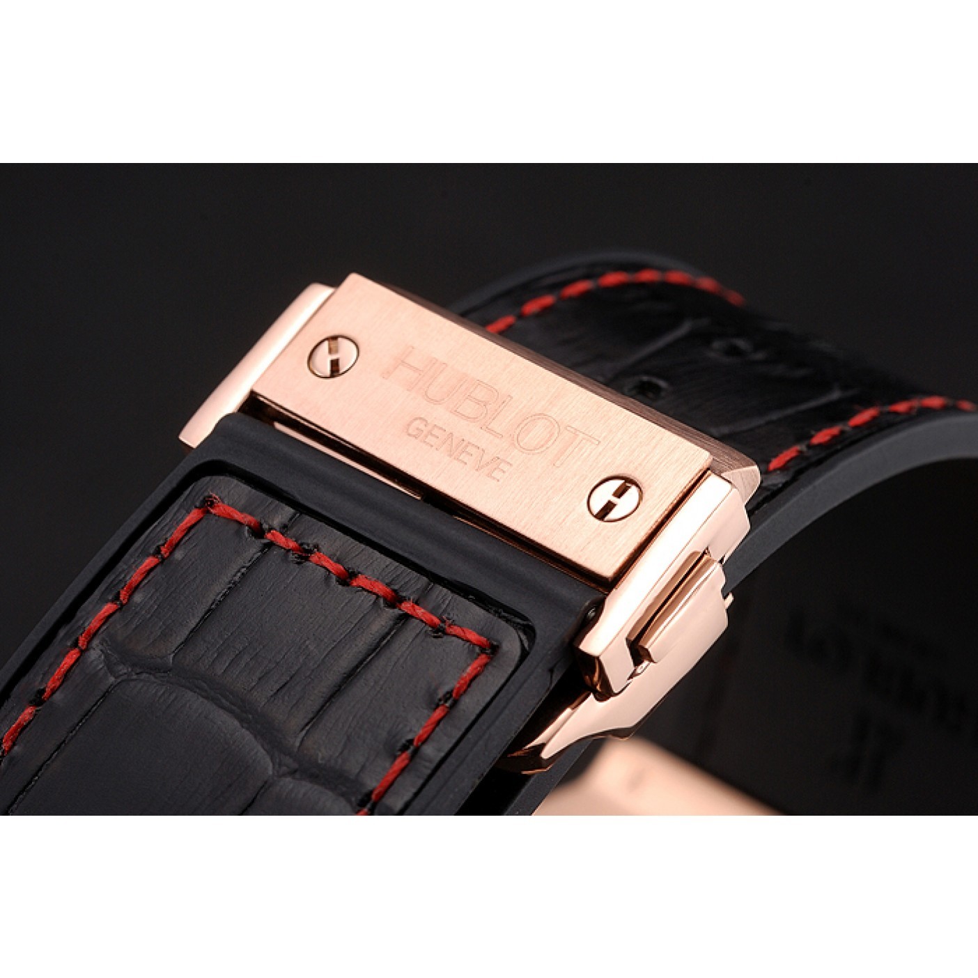 Swiss Hublot Big Bang Limited Edition Formula 1 Black And Red Dial Gold Case Black Strap 62287