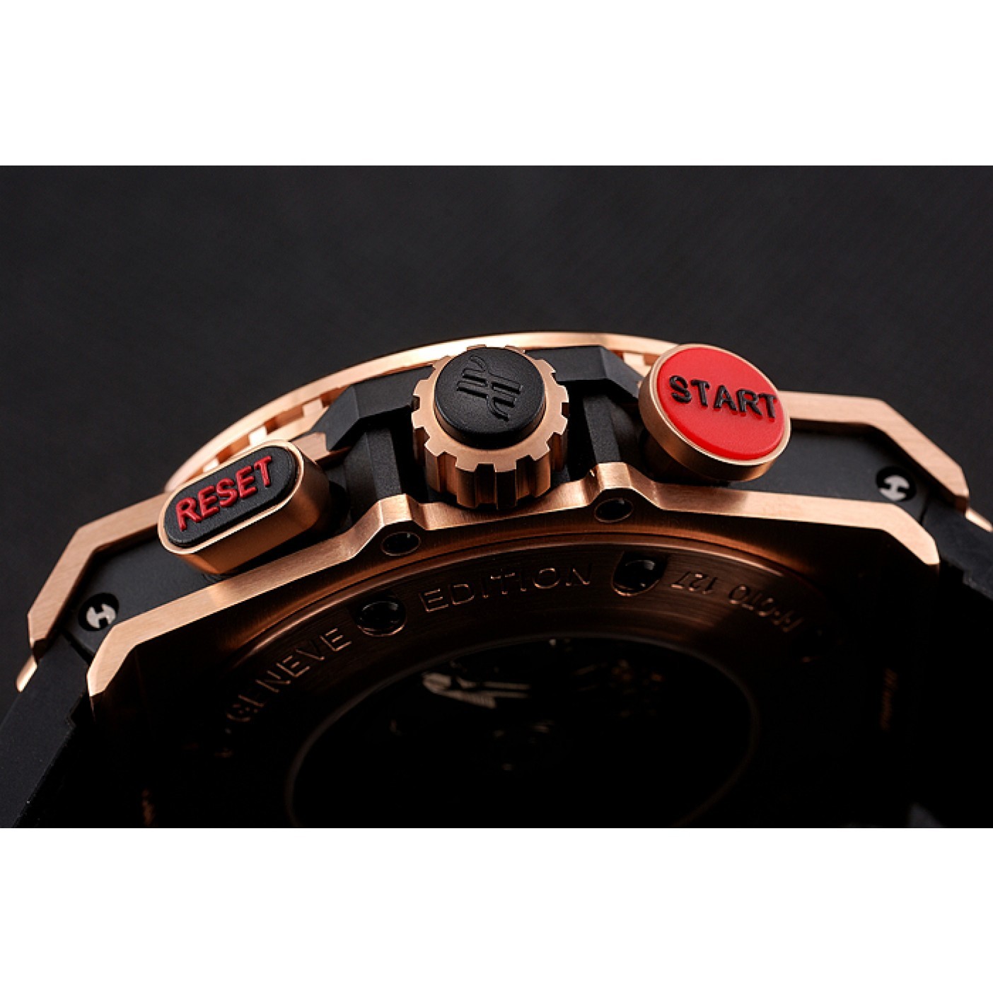 Swiss Hublot Big Bang Limited Edition Formula 1 Black And Red Dial Gold Case Black Strap 62287