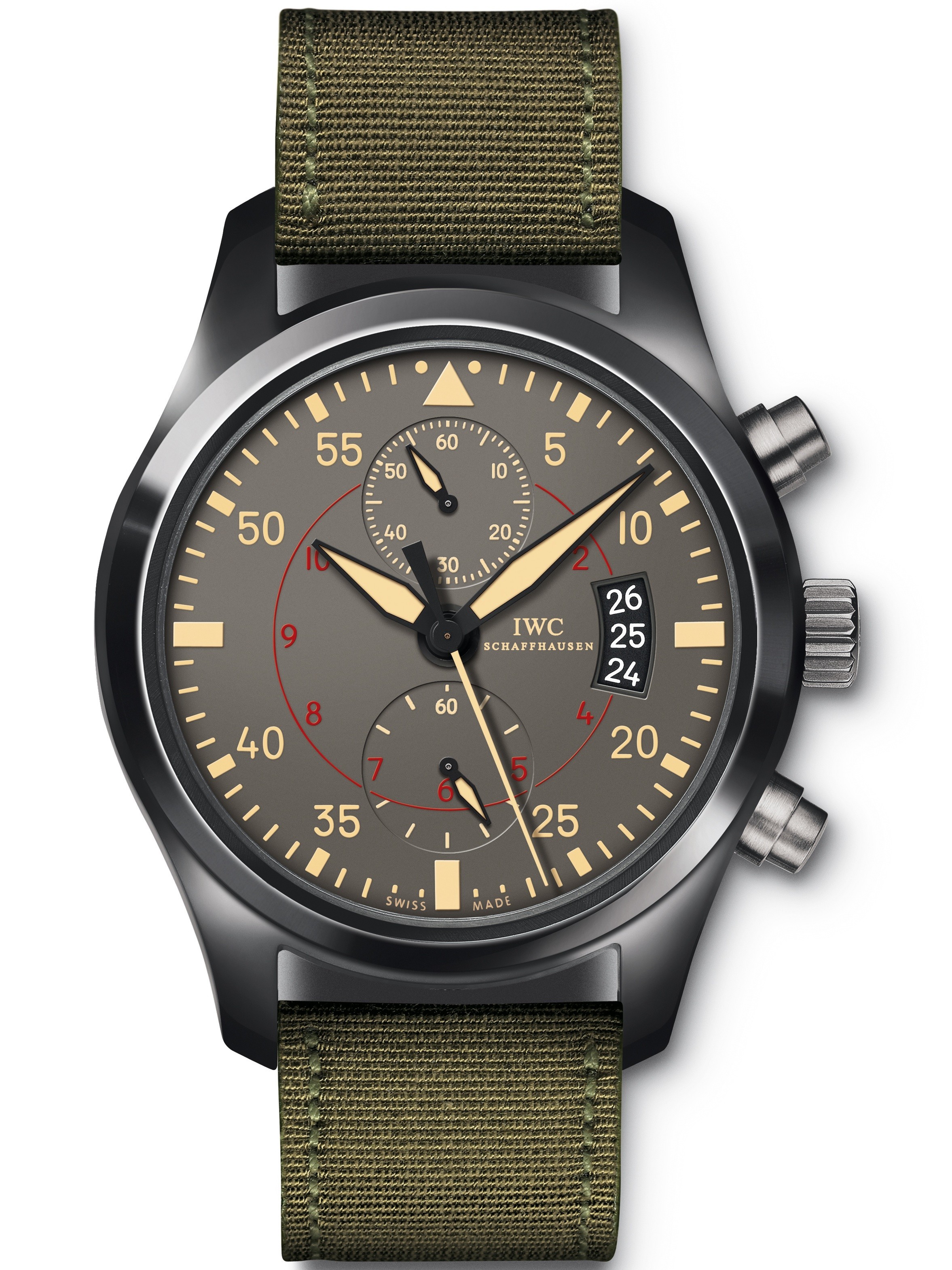 AAA Replica IWC Pilot&#039;s Chronograph TOP GUN Miramar Mens Watch IW388002