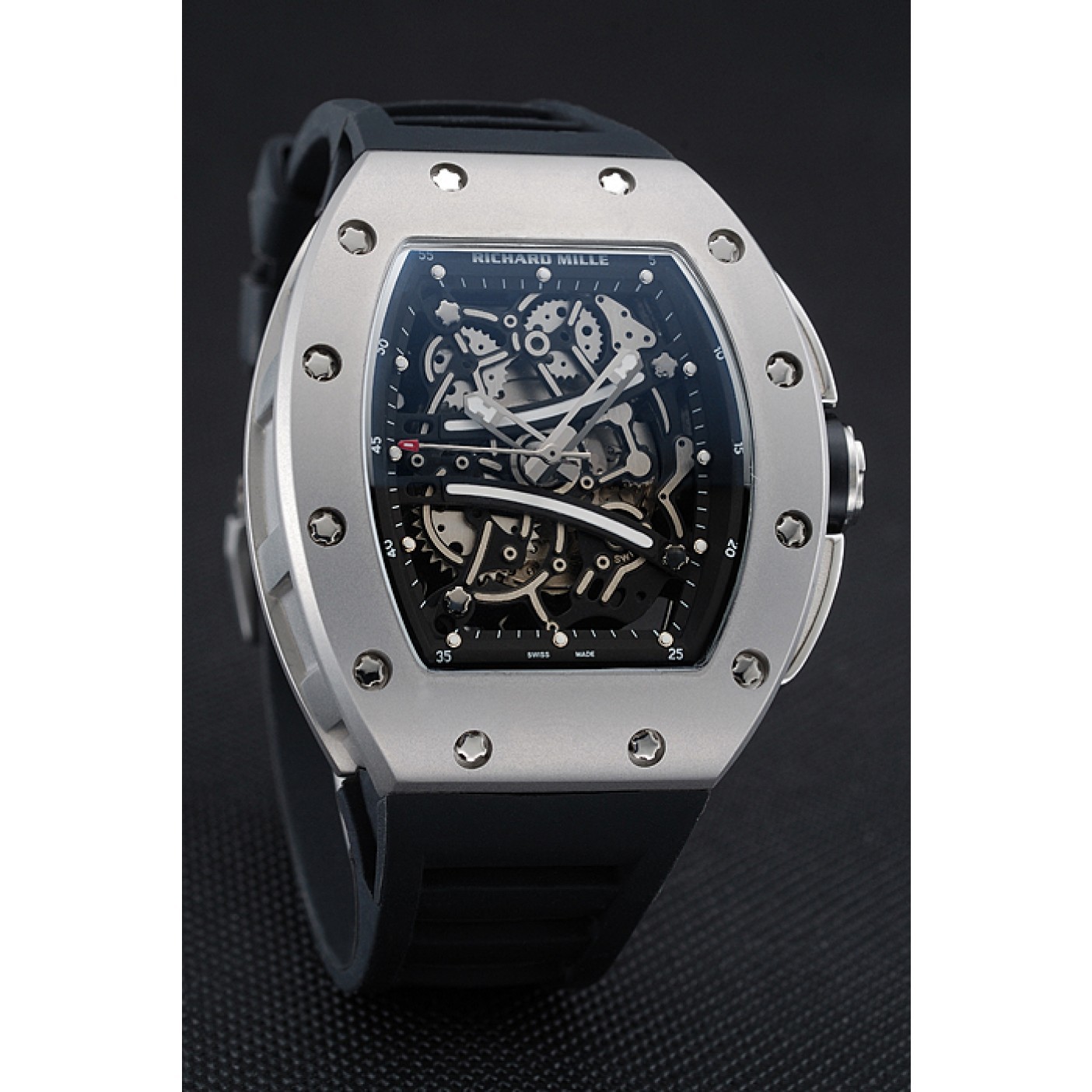 Richard Mille RM 61-01 Yohan Blake Limited Edition Silver Case Black Bracelet 1454204