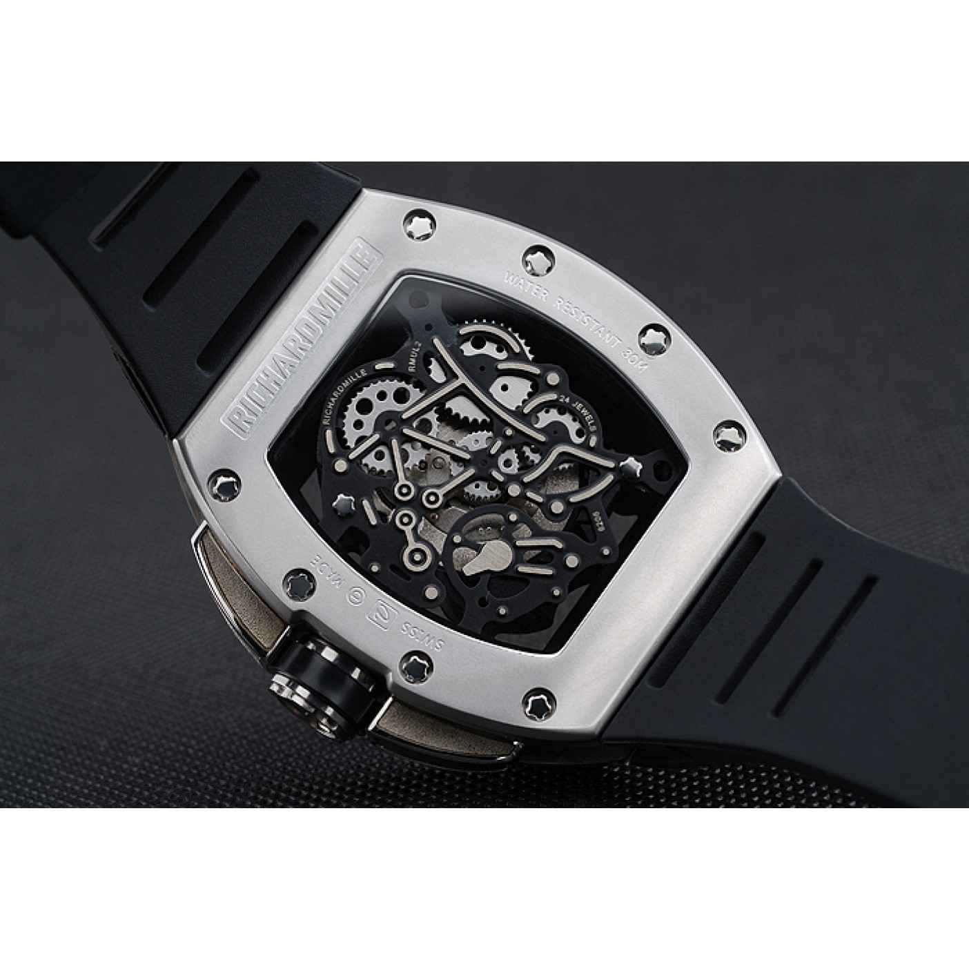 Richard Mille RM 61-01 Yohan Blake Limited Edition Silver Case Black Bracelet 1454204