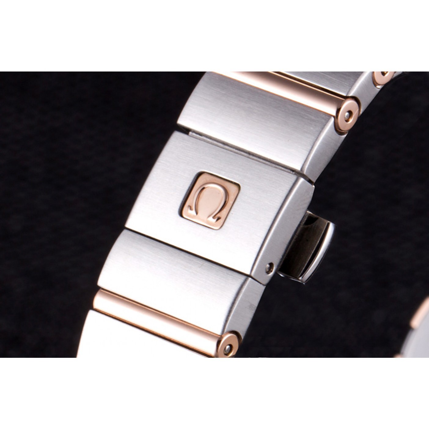 Omega Constellation Rose Gold Bezel Two Tone Band som100 621480