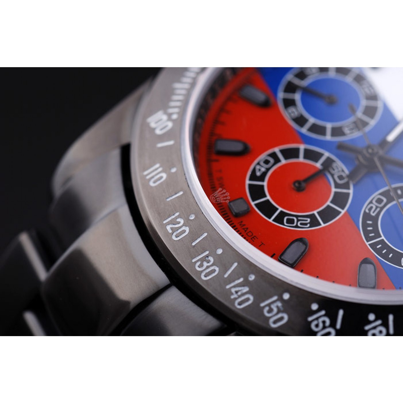 RepTime Watches Rolex Cosmograph Daytona Black Bracelet Russian Flag Dial 7472