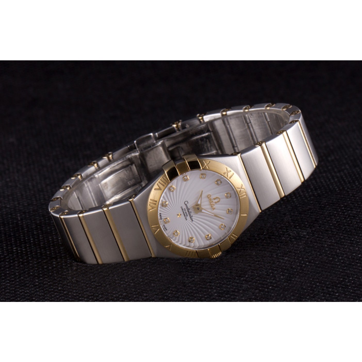 Omega Constellation Gold Bezel Two Tone Band som95 621475