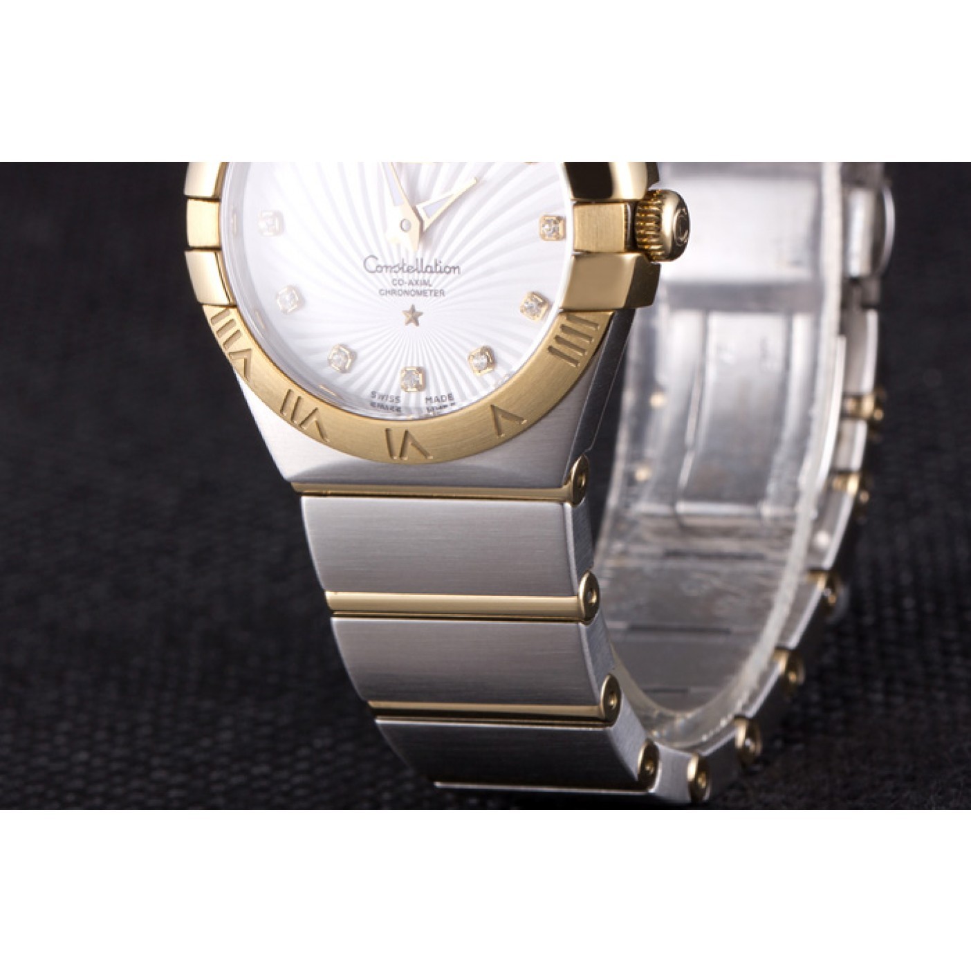 Omega Constellation Gold Bezel Two Tone Band som95 621475