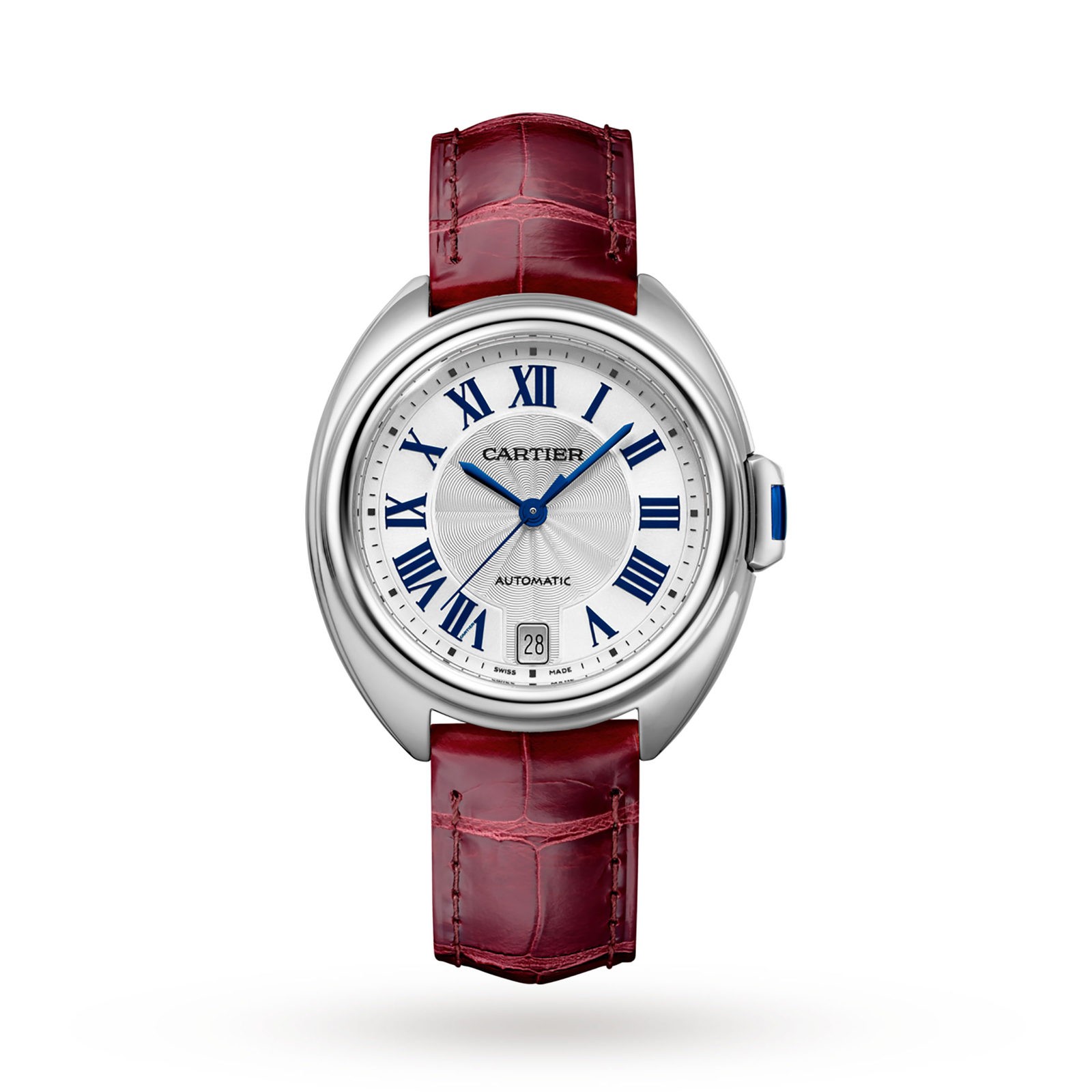 Swiss Clé de Cartier watch, 35 mm, steel