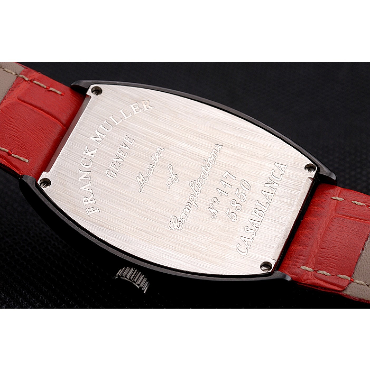 Franck Muller Casablanca Red Croco Leather Band 621644