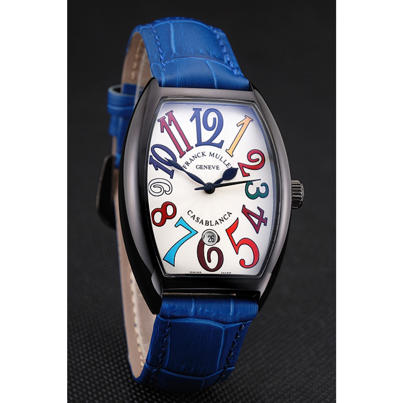 Franck Muller Casablanca Blue Croco Leather Band 621643