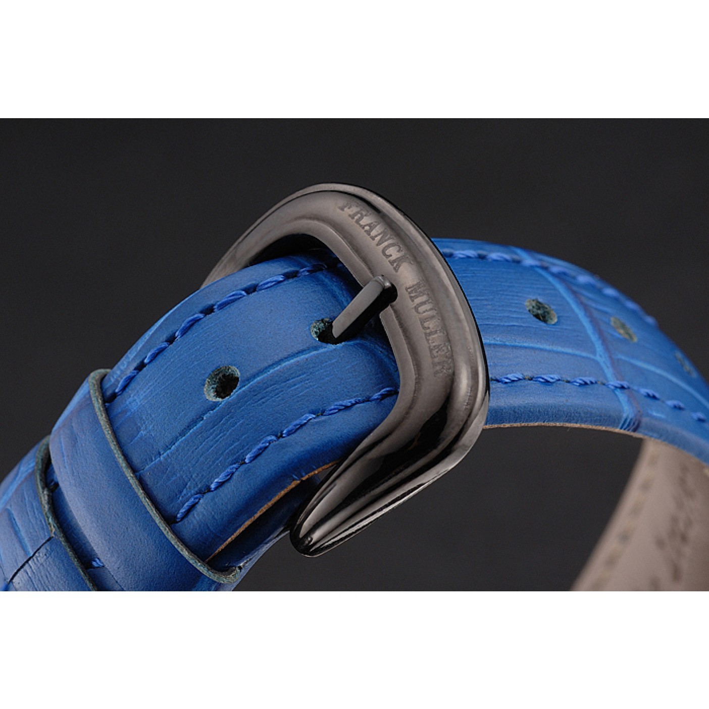 Franck Muller Casablanca Blue Croco Leather Band 621643