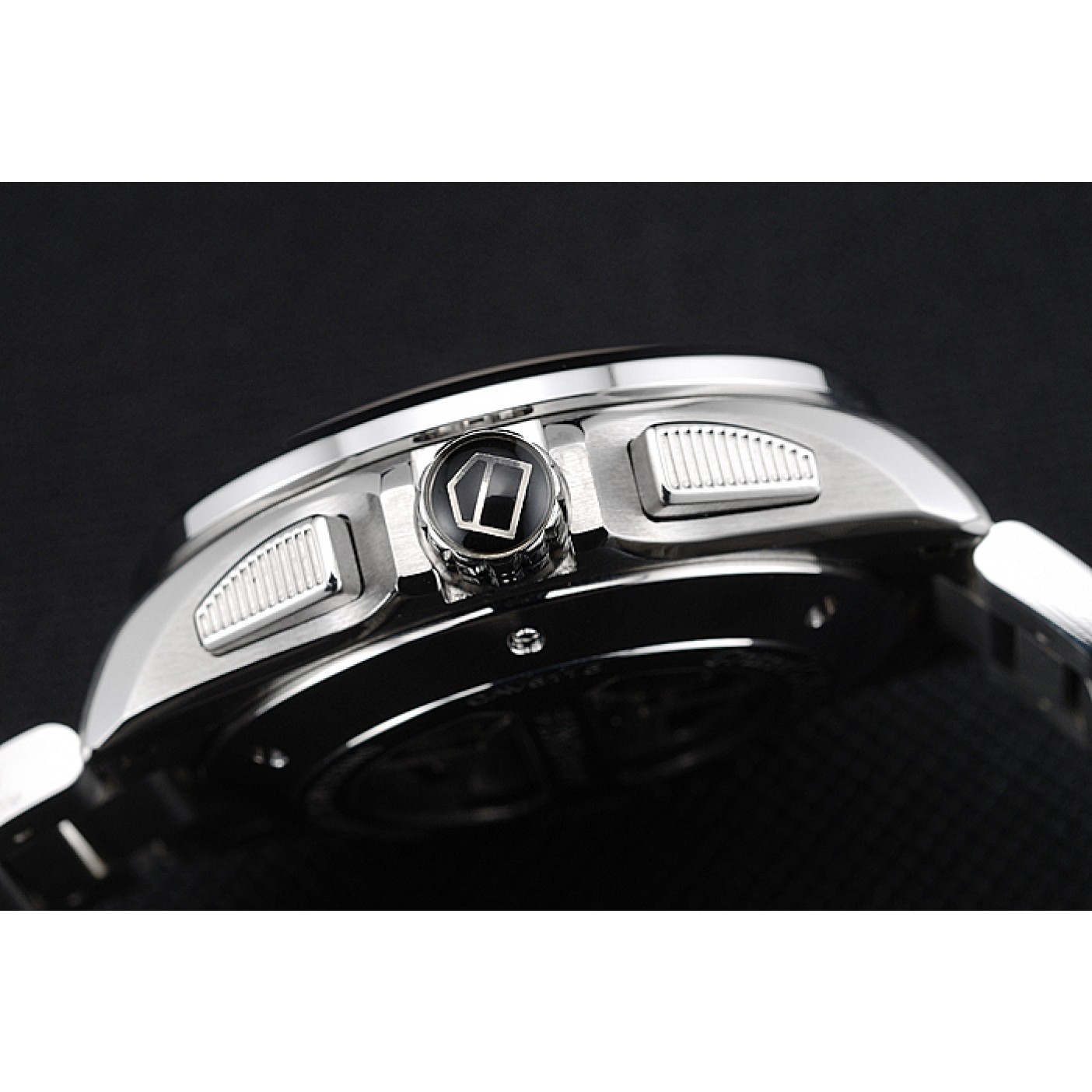 Tag Heuer Swiss Carrera Tachymeter Bezel Stainless Steel Black Dial