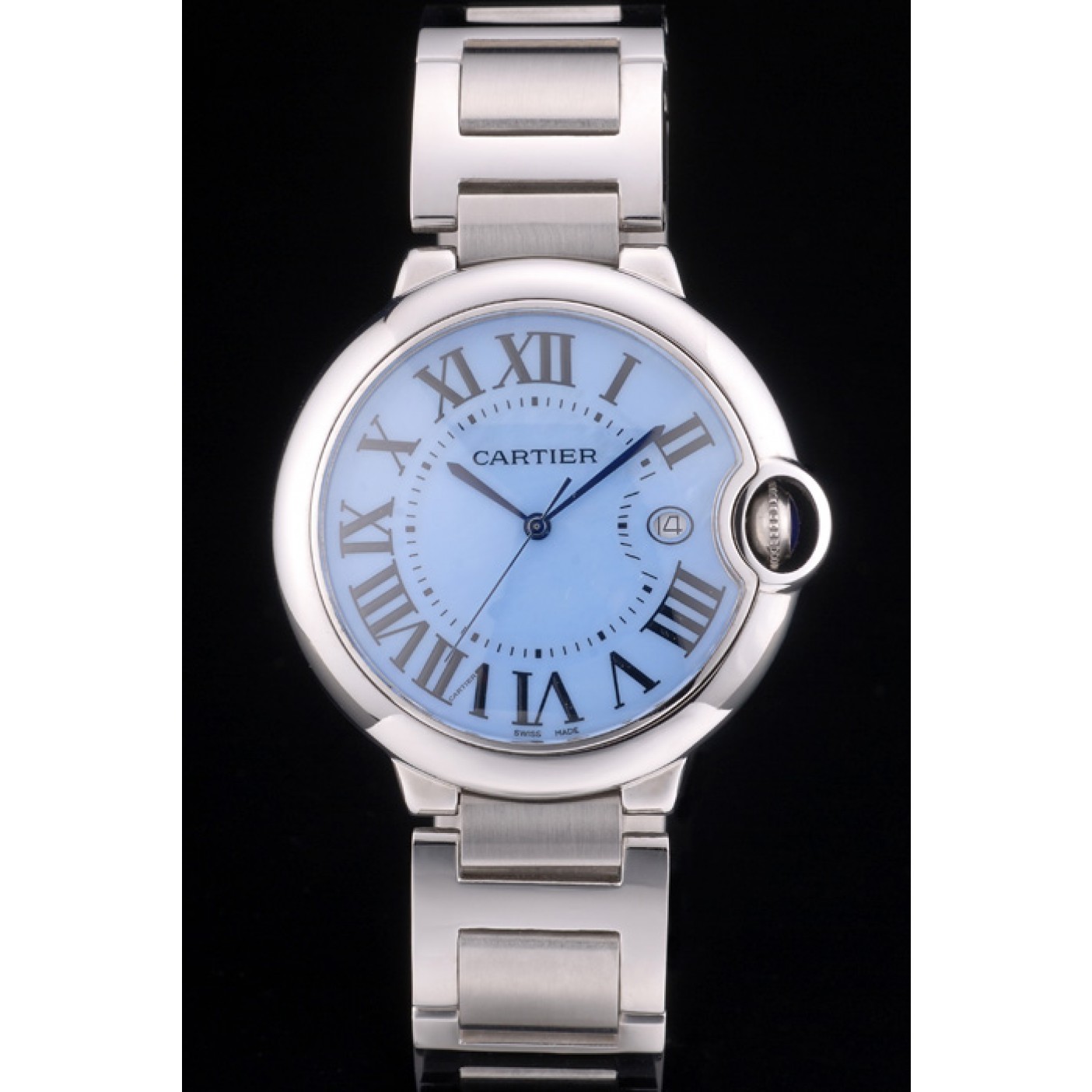 Fake Cartier Ballon Bleu 42mm Blue Dial Stainless Steel Case And Bracelet