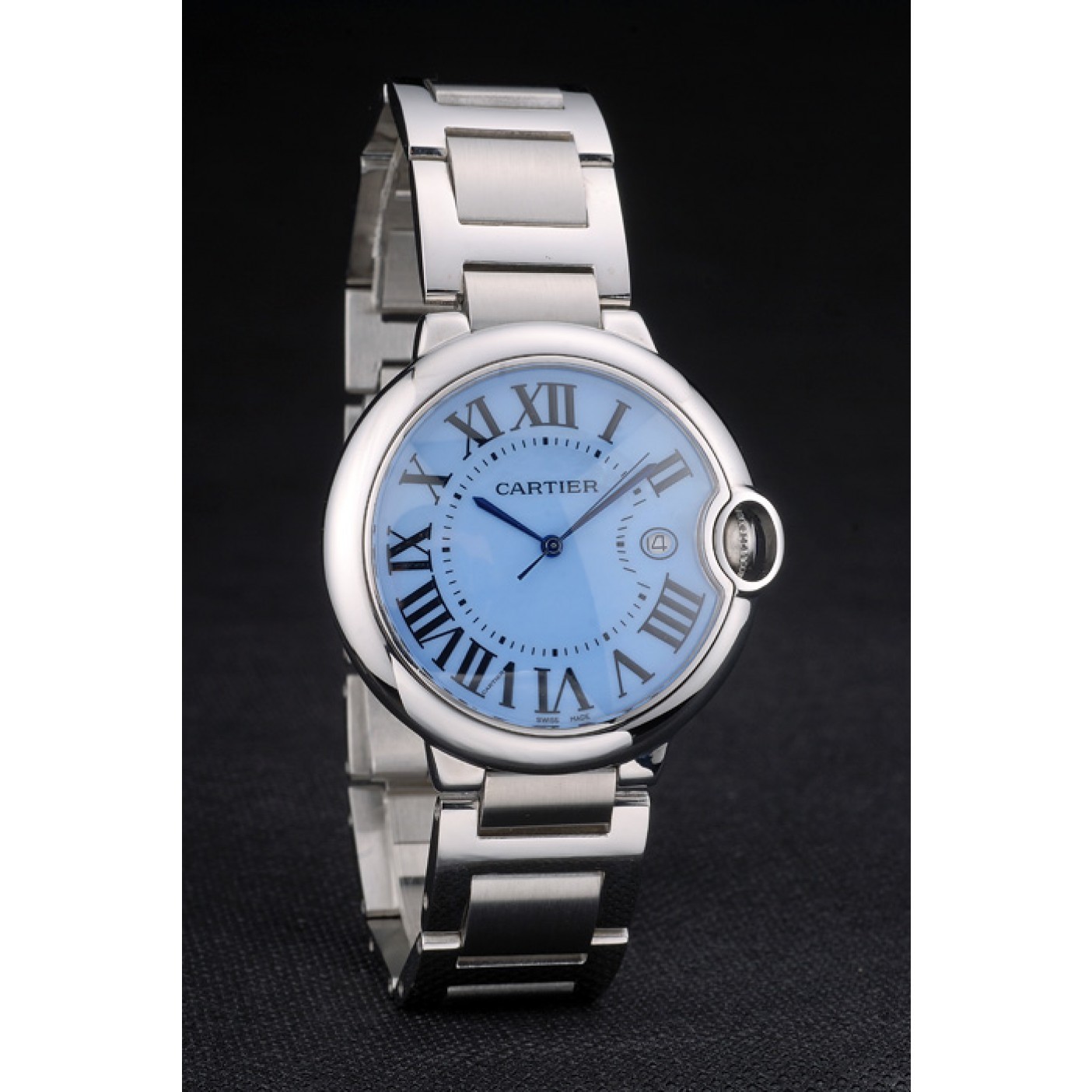 Fake Cartier Ballon Bleu 42mm Blue Dial Stainless Steel Case And Bracelet