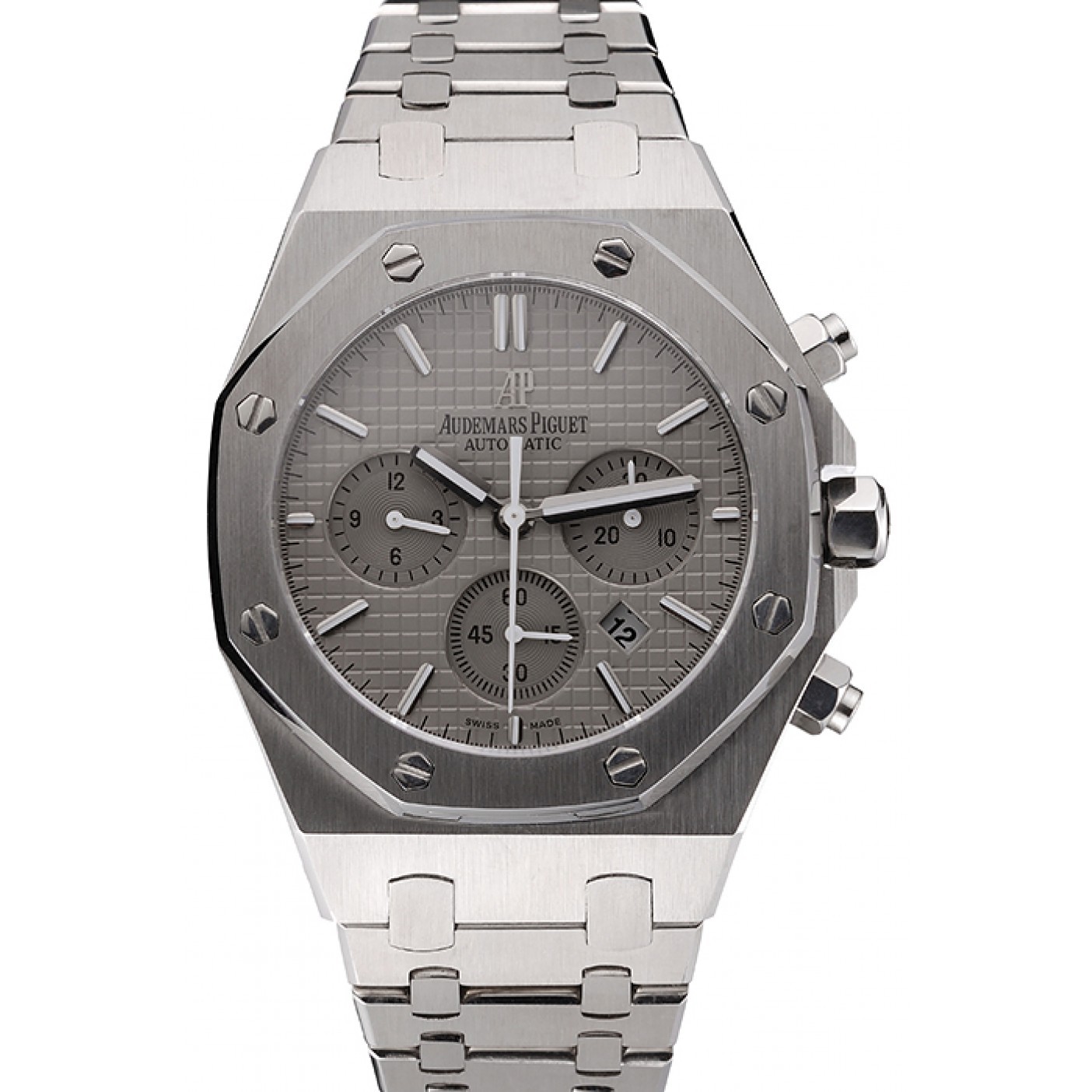 Swiss Audemars Piguet Royal Oak Chronograph Grey Dial Stainless Steel Case And Bracelet 622869