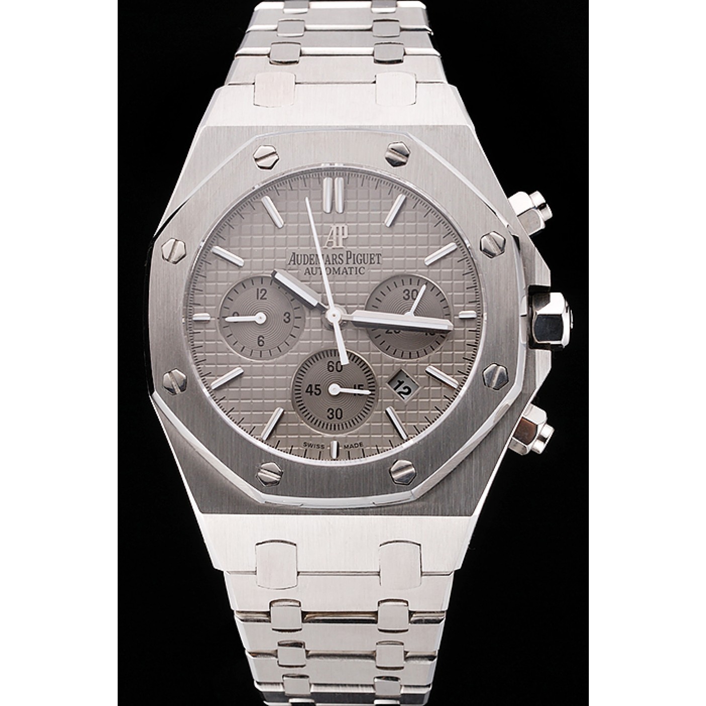 Swiss Audemars Piguet Royal Oak Chronograph Grey Dial Stainless Steel Case And Bracelet 622869