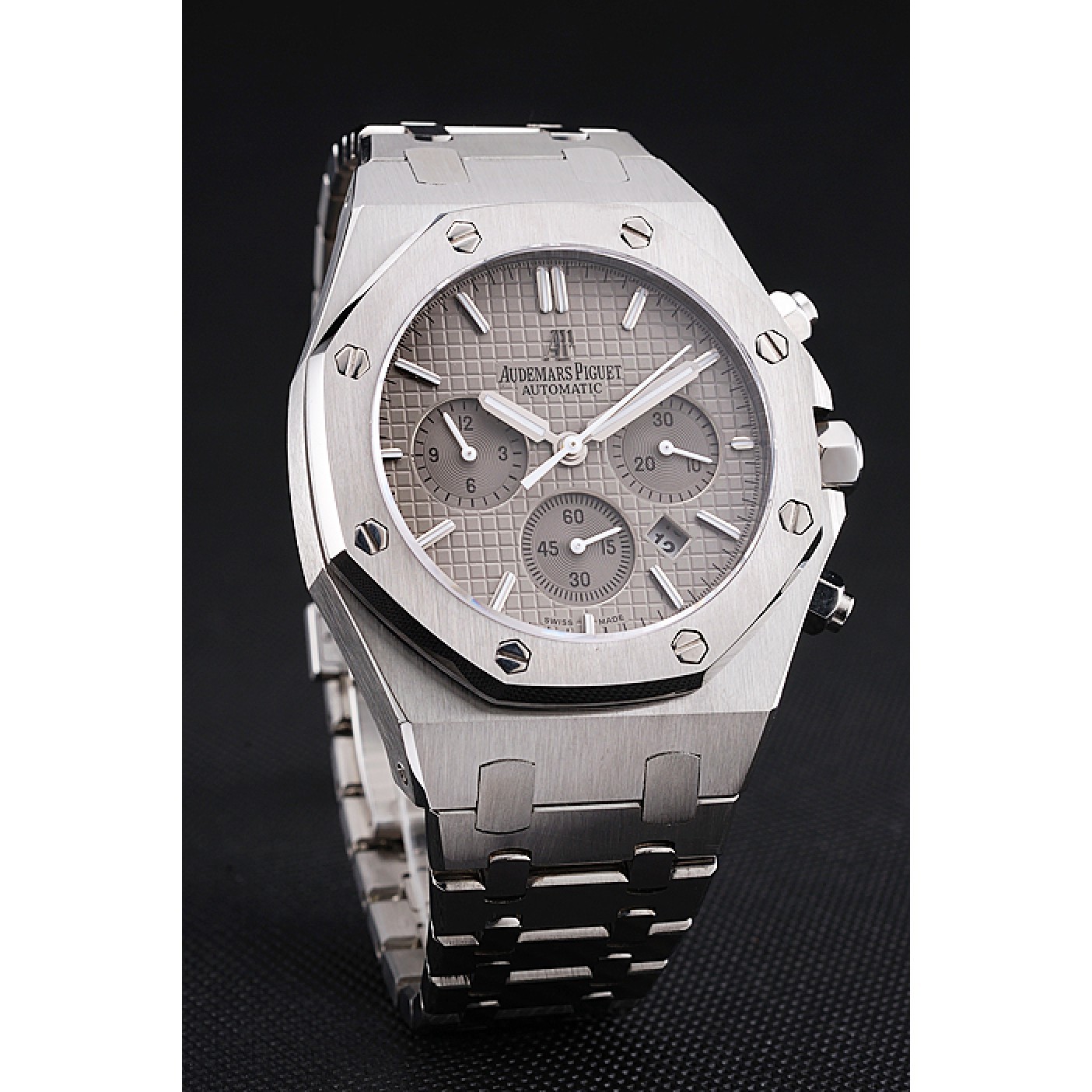 Swiss Audemars Piguet Royal Oak Chronograph Grey Dial Stainless Steel Case And Bracelet 622869