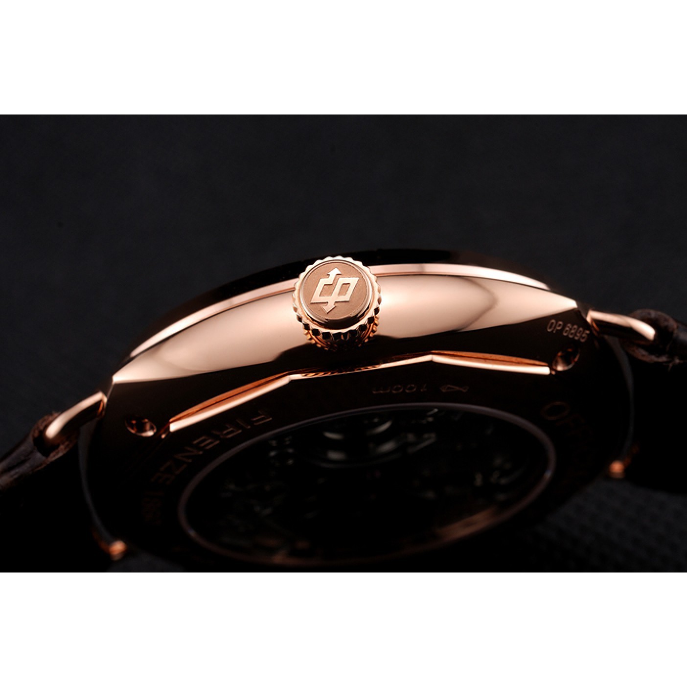 Swiss Panerai Radiomir Oro Rosso Brown Dial Rose Gold Case Brown Leather Strap