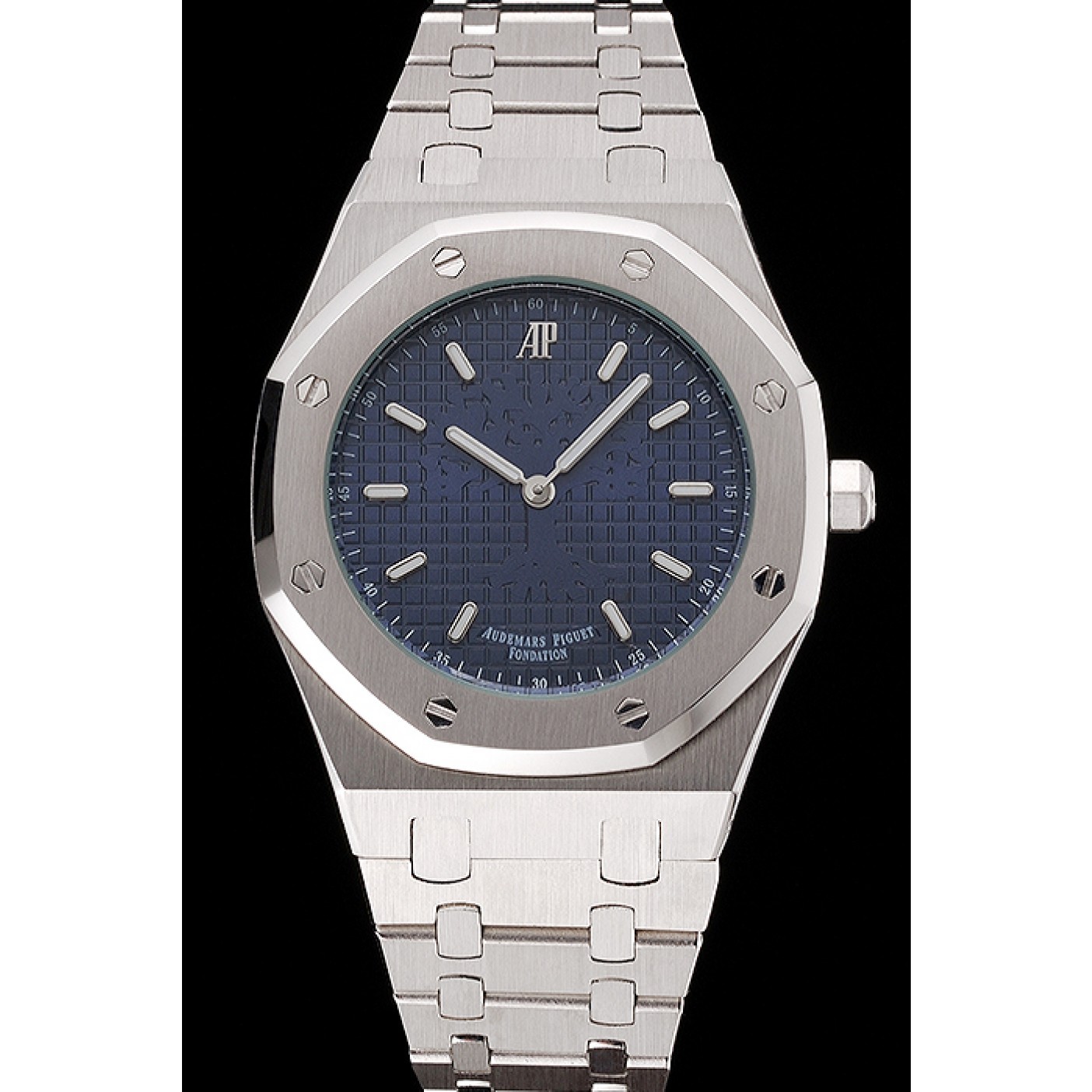 Audemars Piguet Royal Oak Fondation Blue Dial Stainless Steel Case And Bracelet