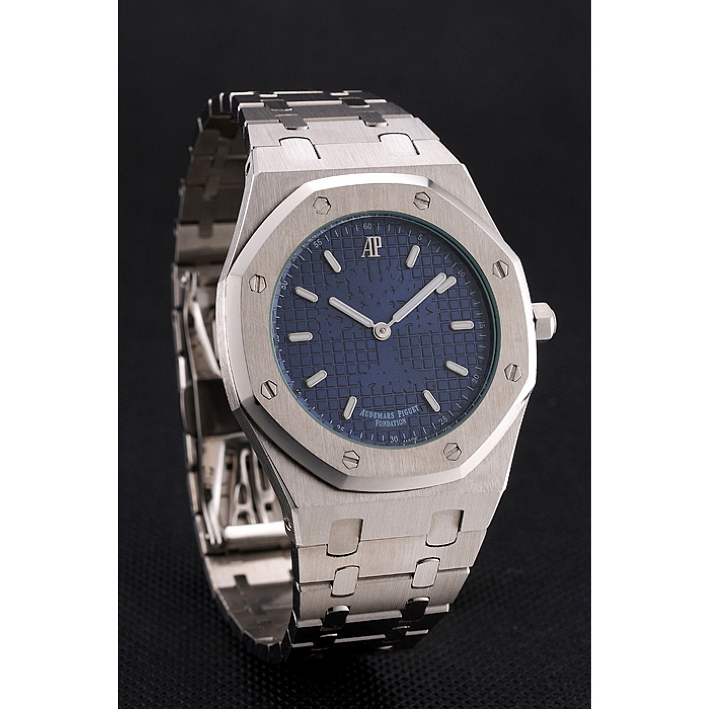 Audemars Piguet Royal Oak Fondation Blue Dial Stainless Steel Case And Bracelet