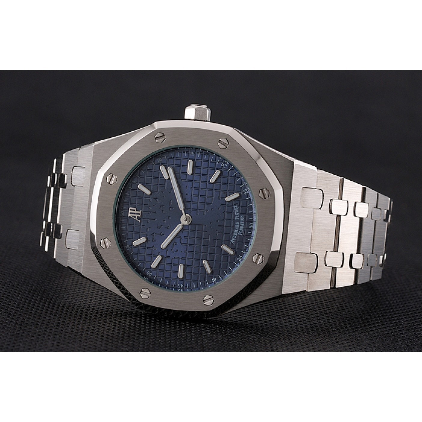 Audemars Piguet Royal Oak Fondation Blue Dial Stainless Steel Case And Bracelet