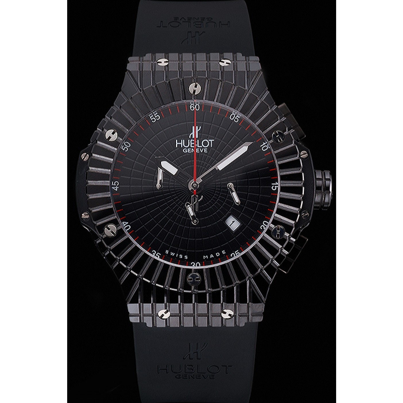 Hublot Big Bang Caviar Black Dial Black Case