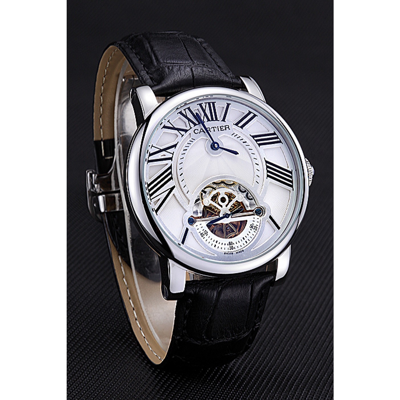 Cartier Rotonde Flying Tourbillon White Dial 621939