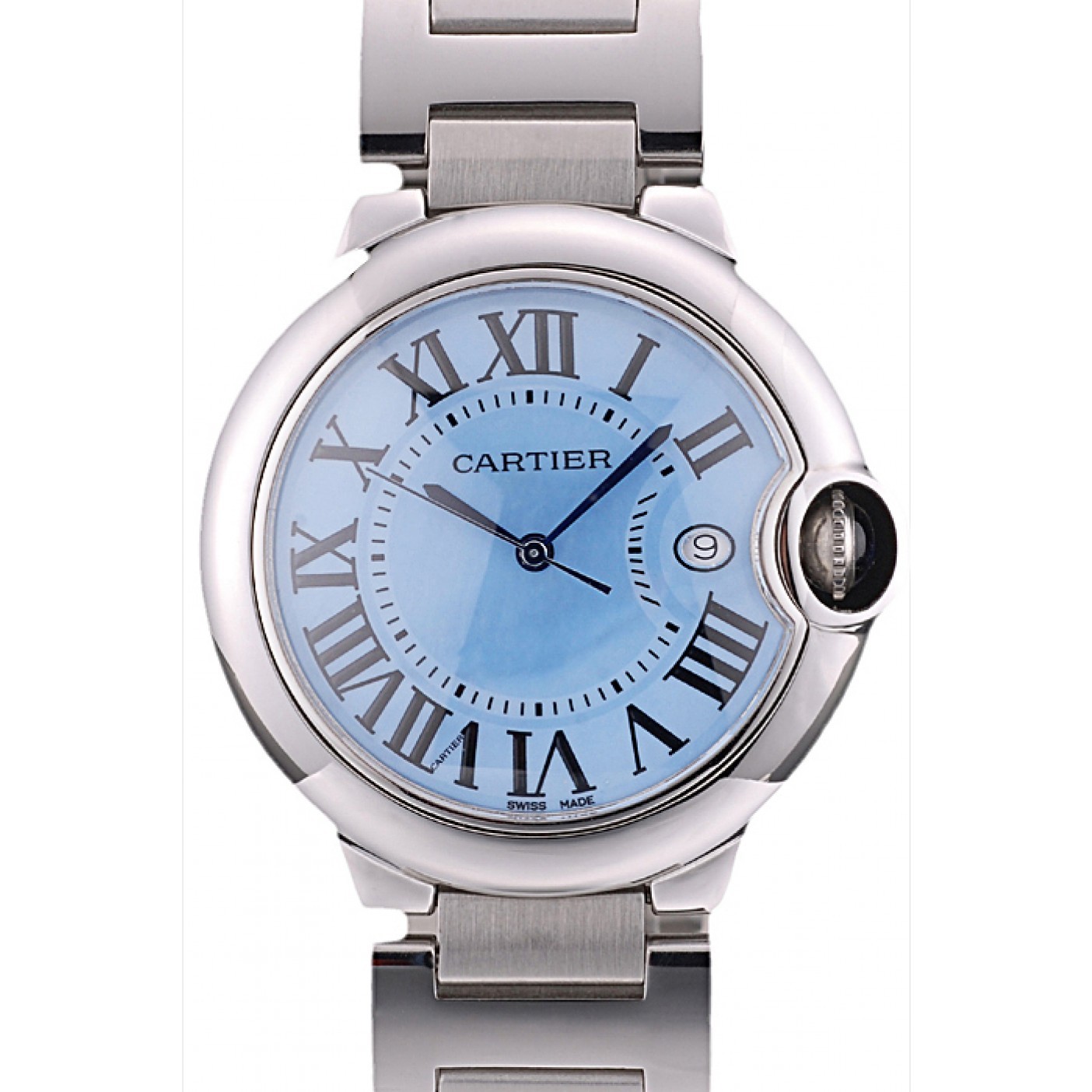 Cartier Ballon Bleu 38mm Blue Dial Stainless Steel Case And Bracelet